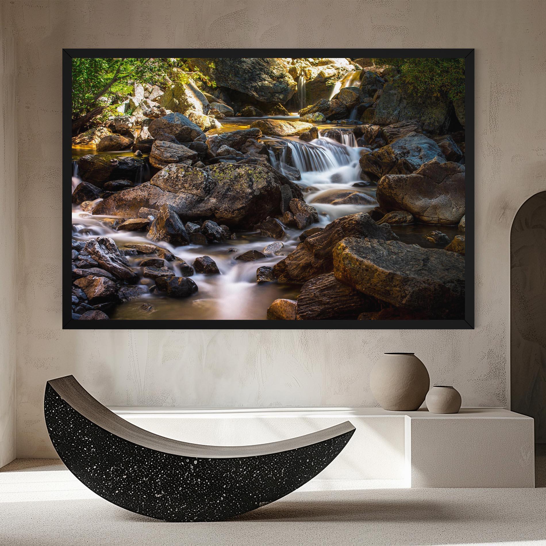 Obraz na Płótnie Nature Rocks Waterfall mockup 8