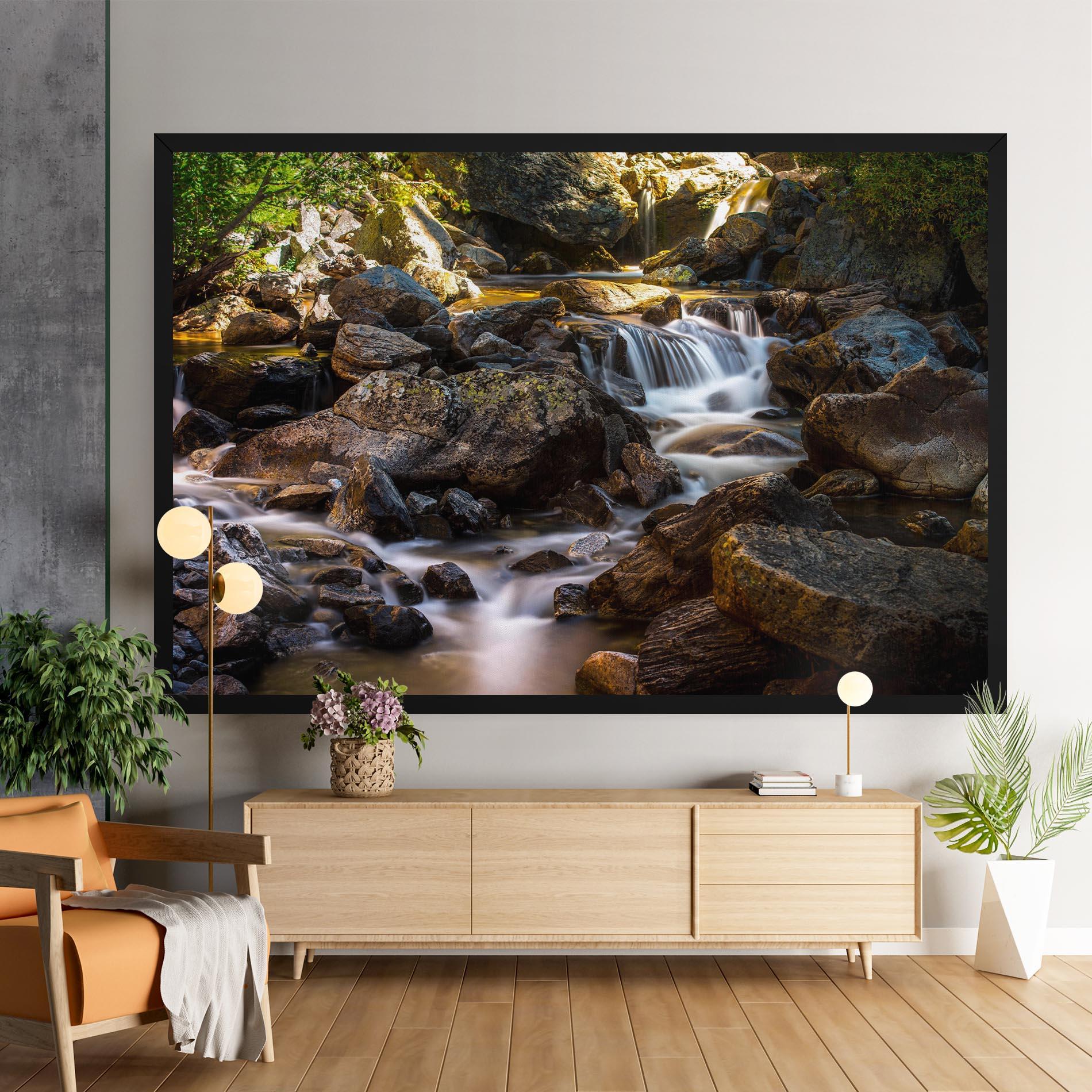 Obraz na Płótnie Nature Rocks Waterfall mockup 9