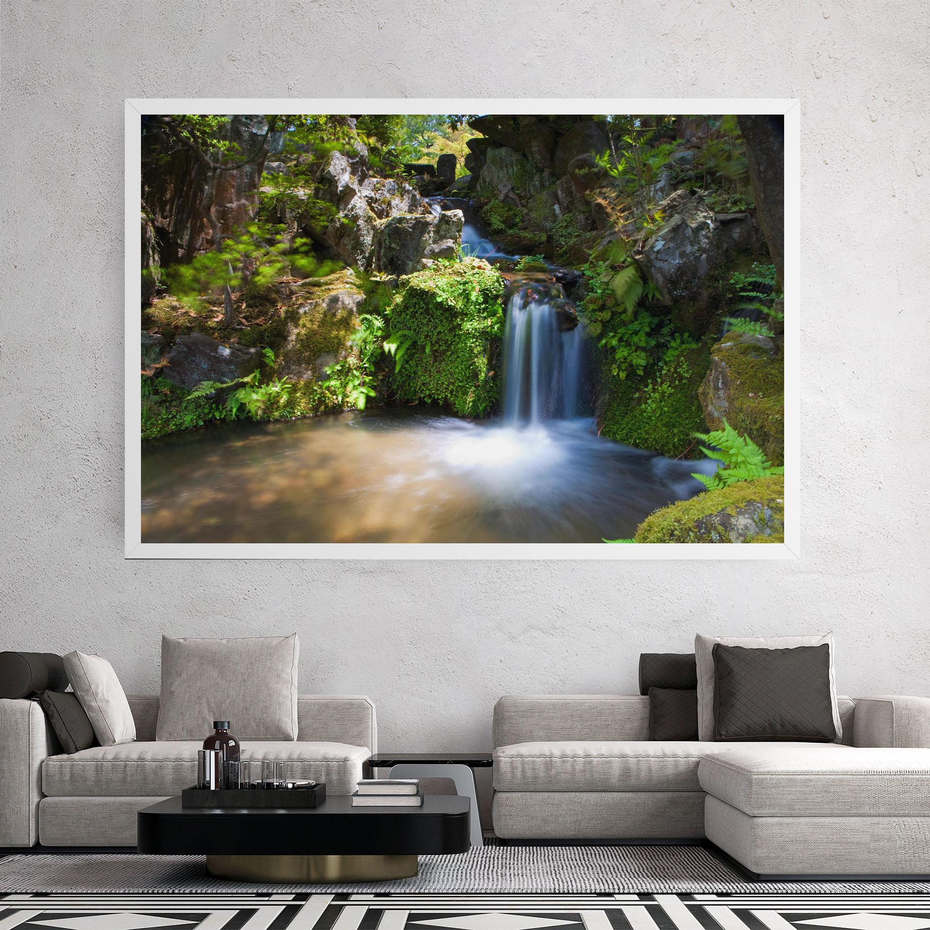 Obraz na Płótnie Jungle View Waterfall mockup 2