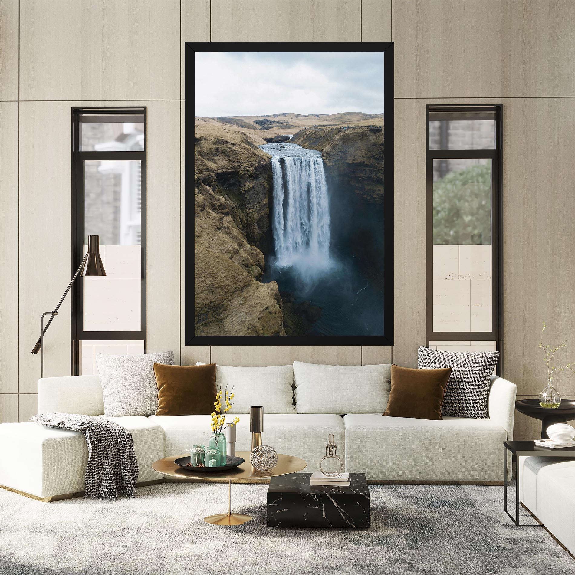 Obraz na Płótnie Desert Vibe Waterfall mockup 2