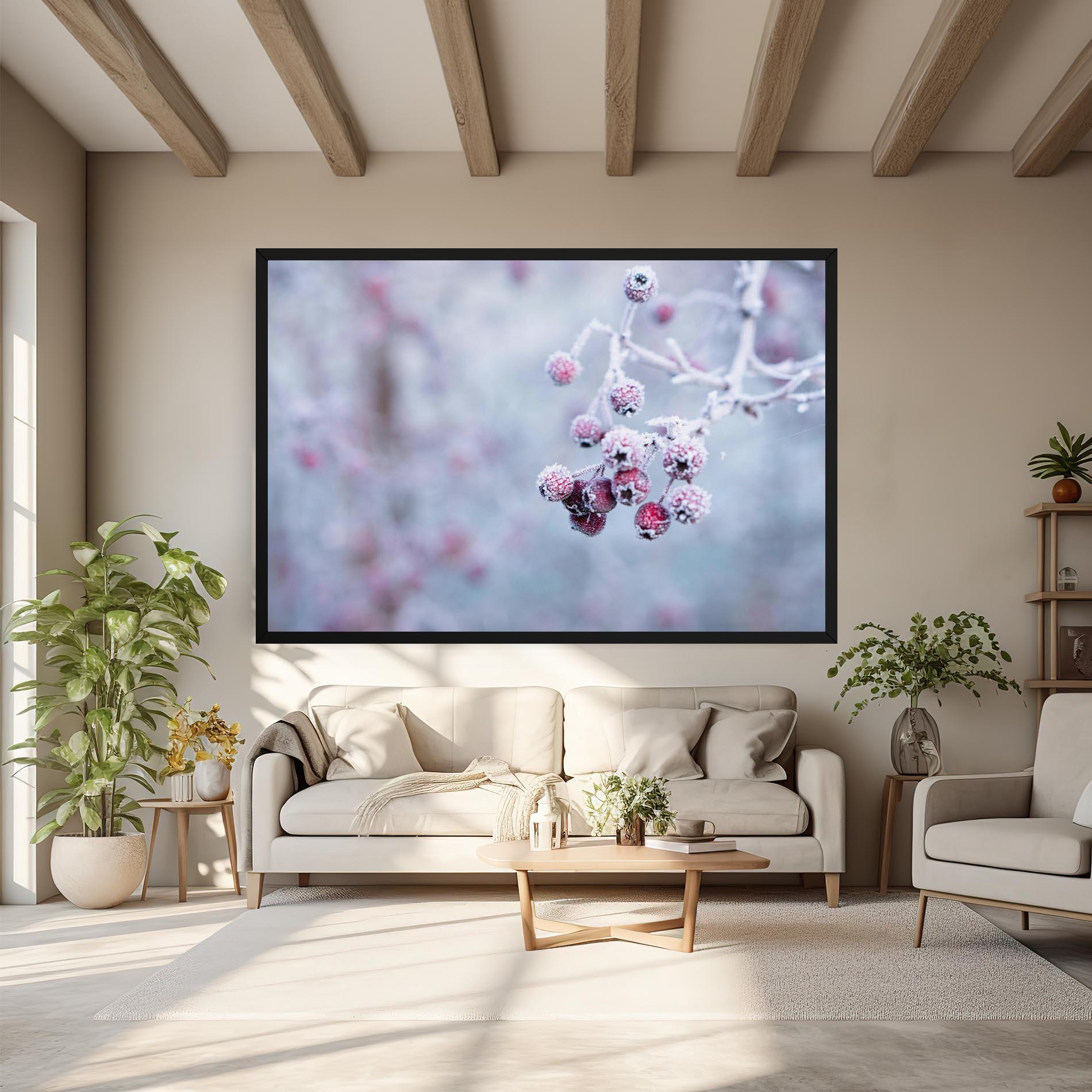 Obraz na Płótnie Red Winter Fruits mockup 6