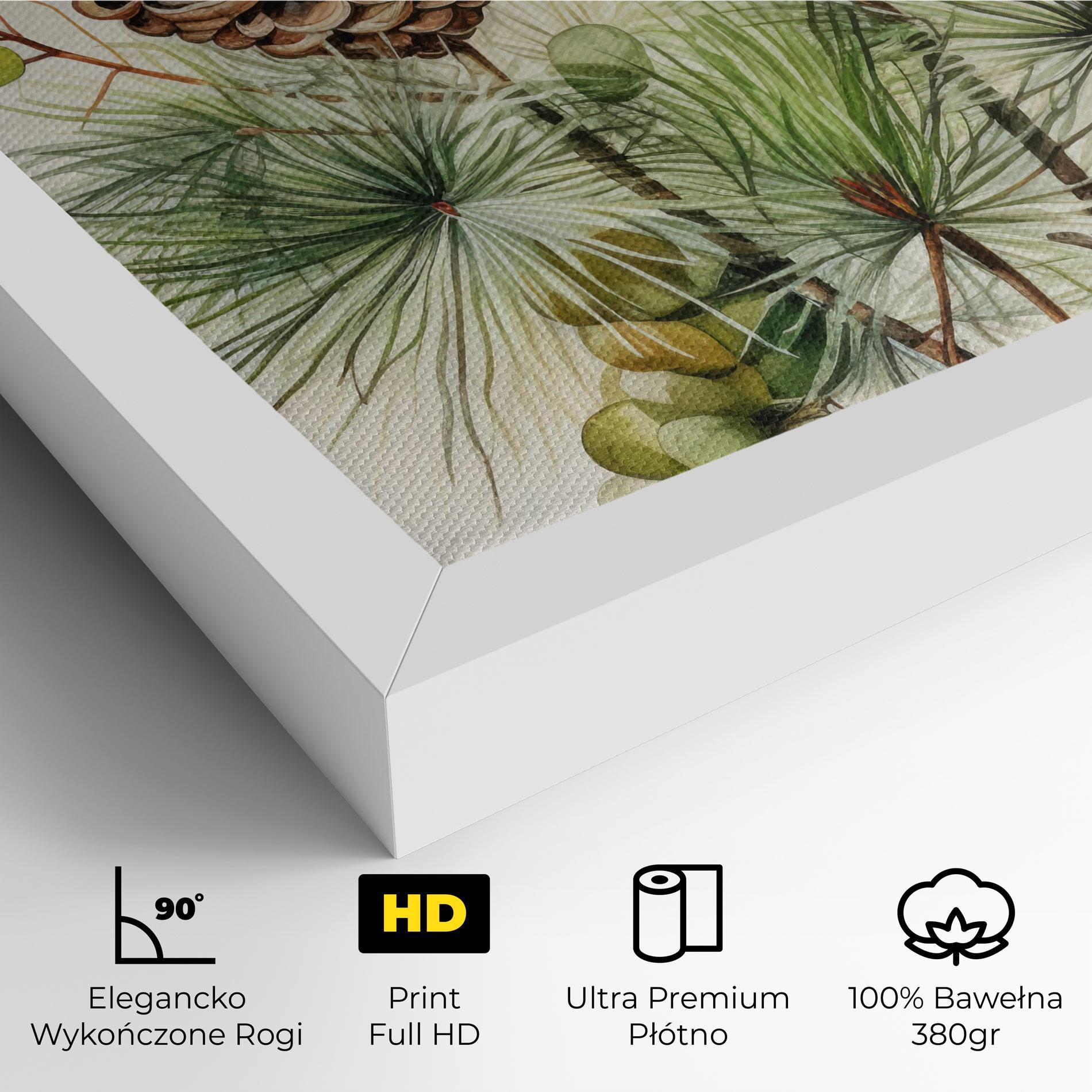 Obraz na Płótnie Brown Cones mockup 4