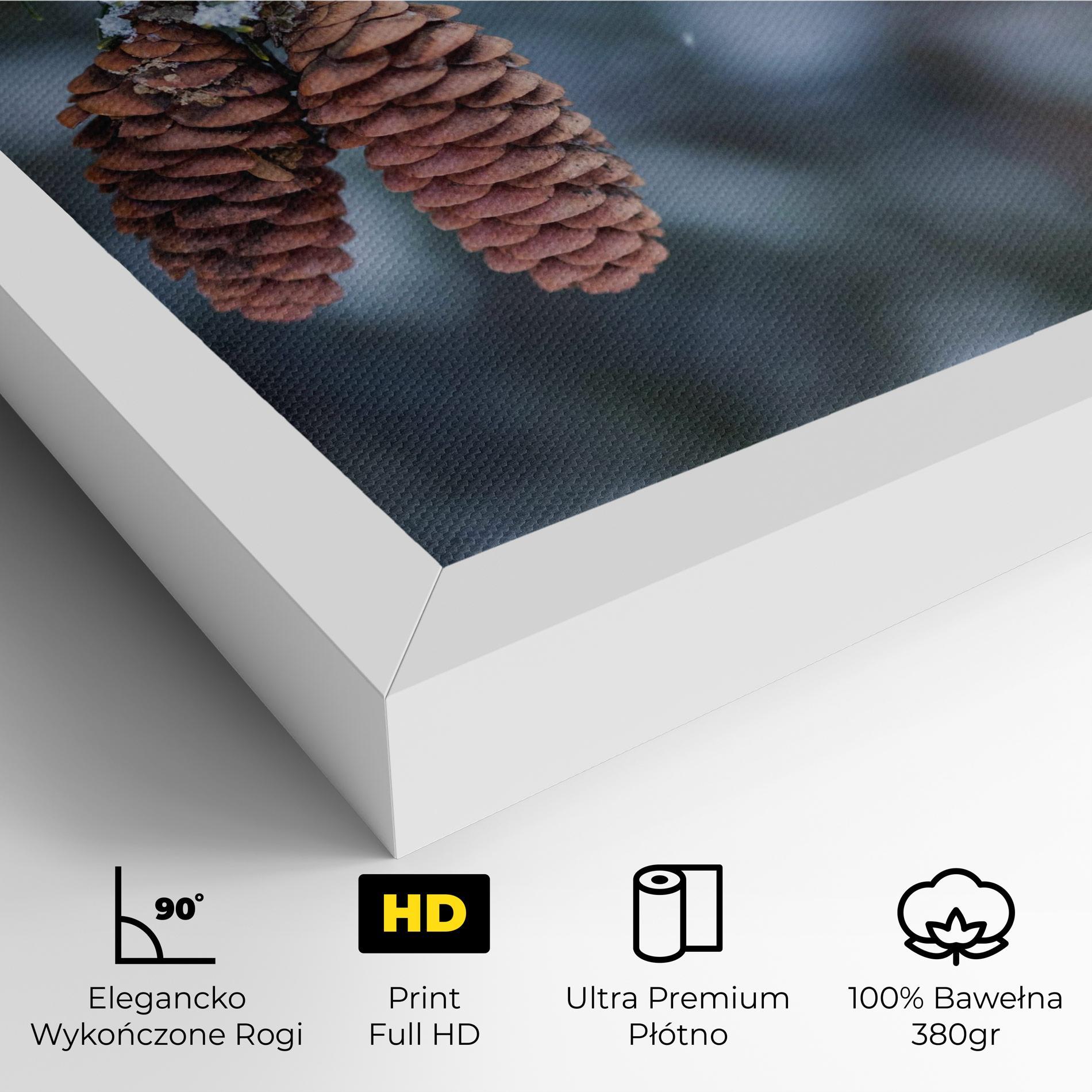 Obraz na Płótnie Winter Cones mockup 4