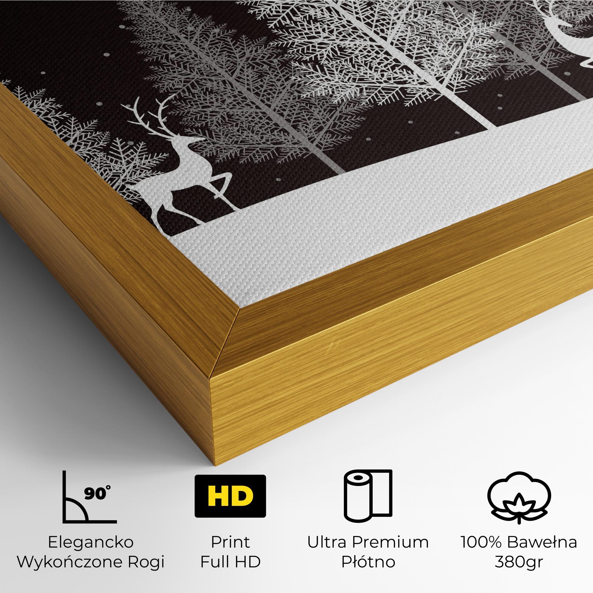 Obraz na Płótnie Brown Sky Winter mockup 4