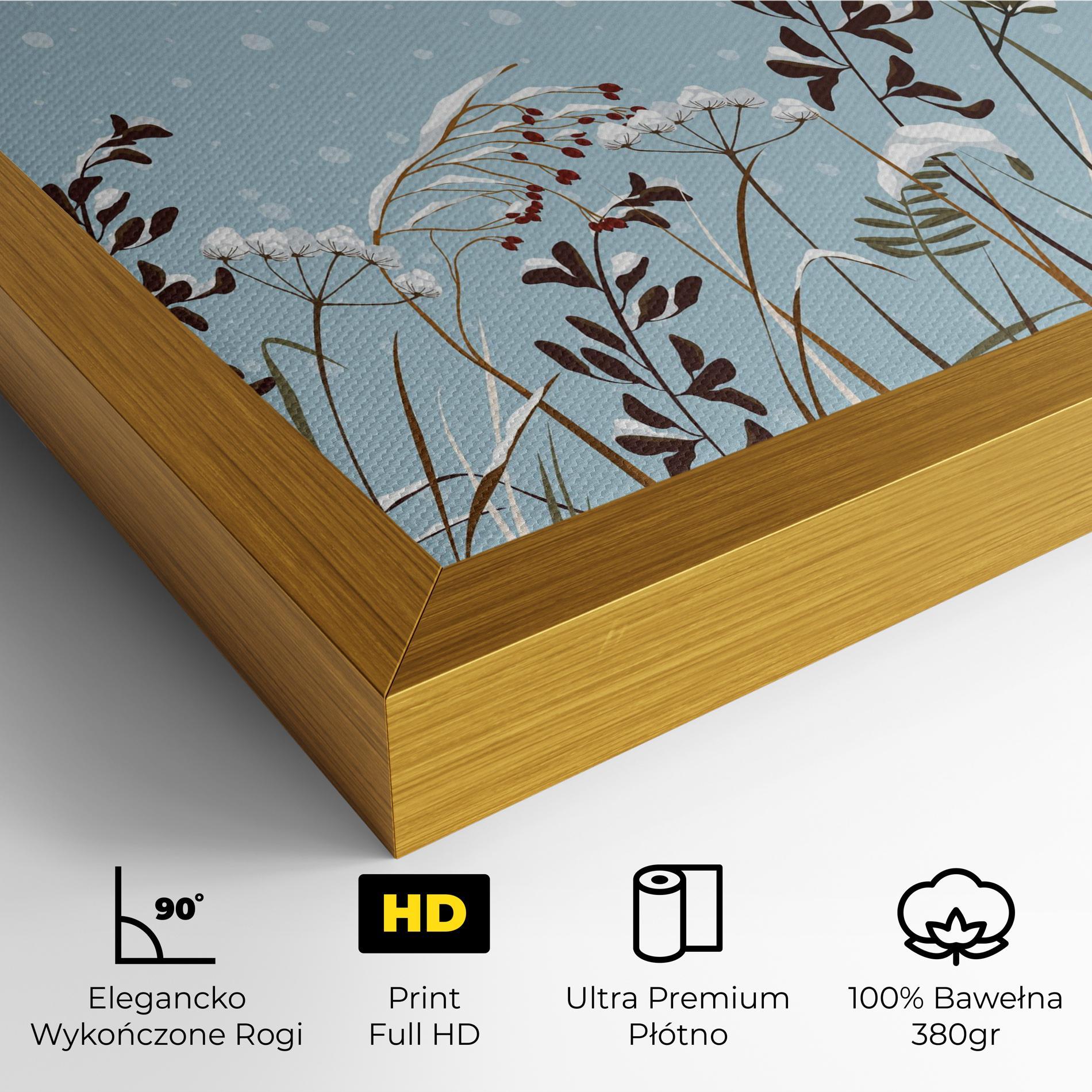 Obraz na Płótnie Snow Plants mockup 4