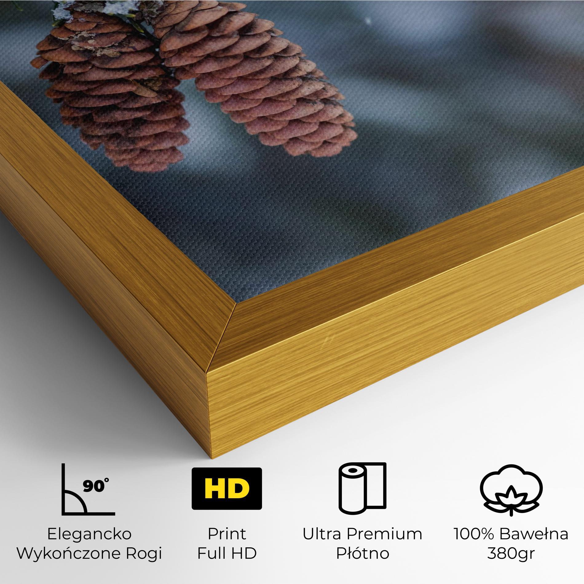 Obraz na Płótnie Winter Cones mockup 4