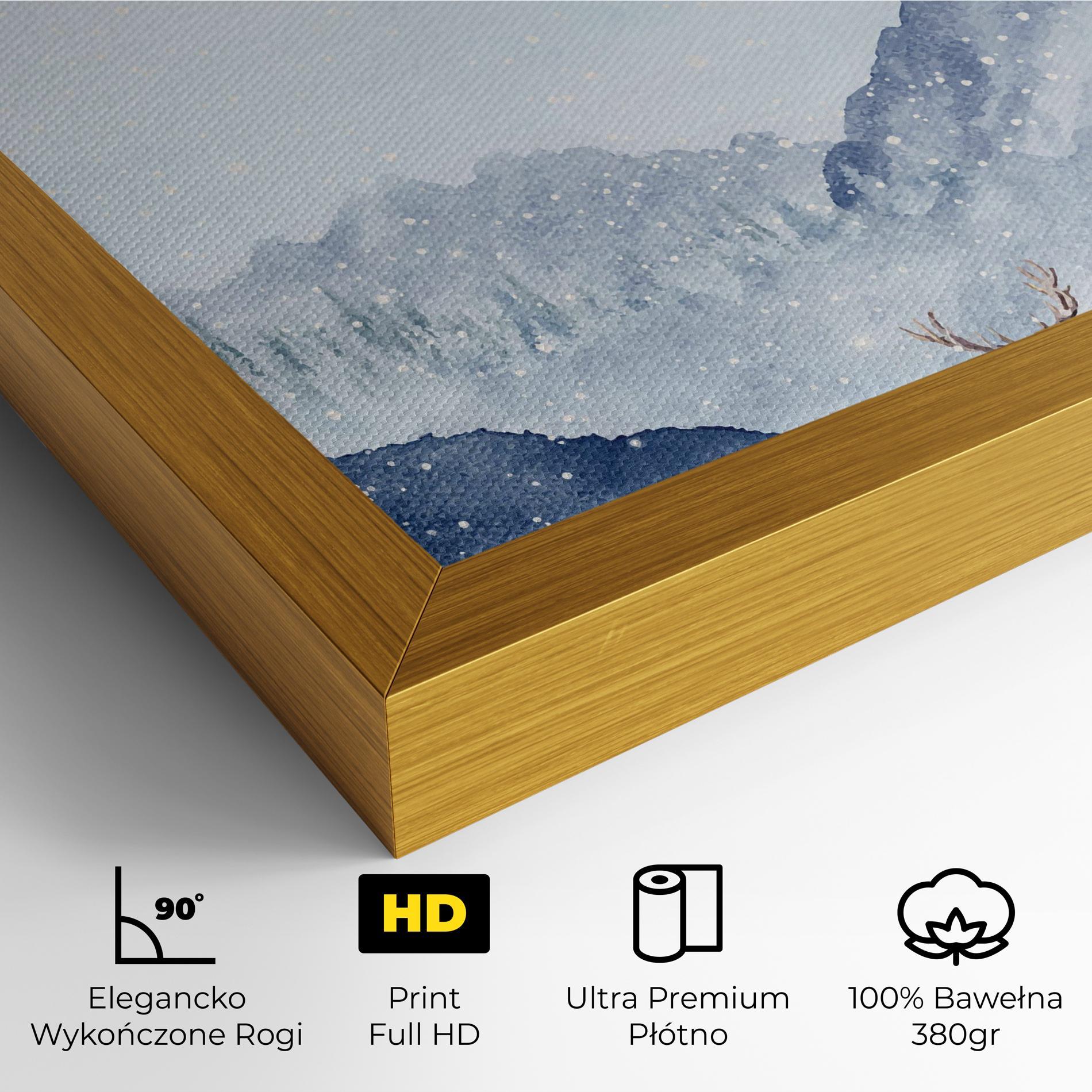 Obraz na Płótnie Winter Deers mockup 4