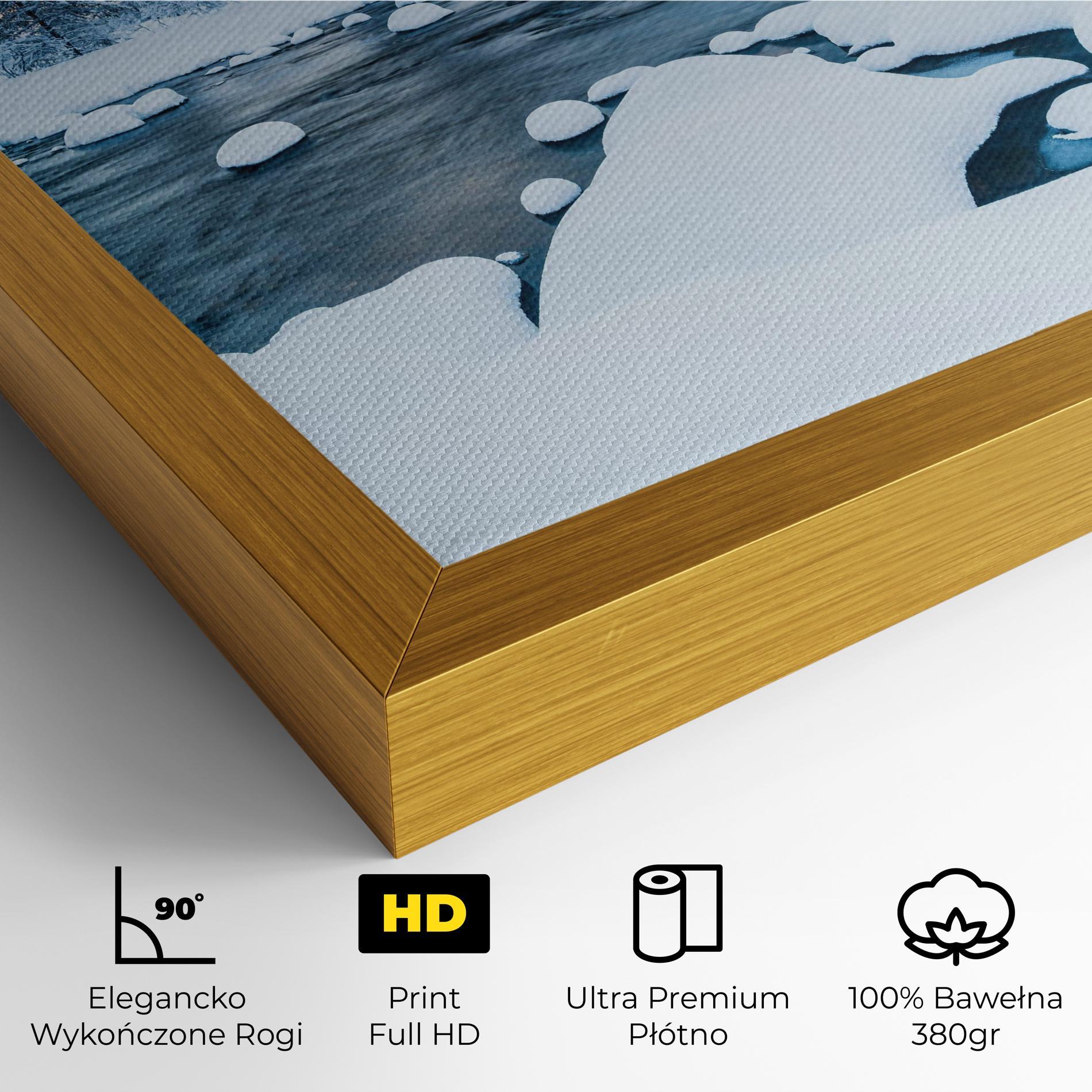 Obraz na Płótnie Winter River mockup 4