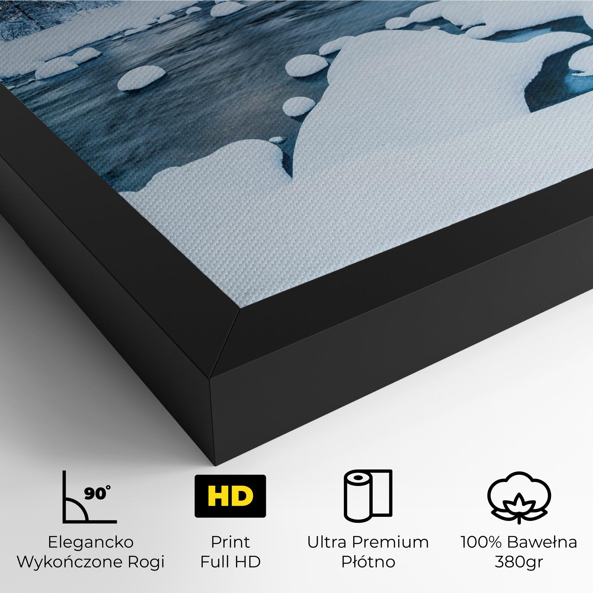 Obraz na Płótnie Winter River mockup 4