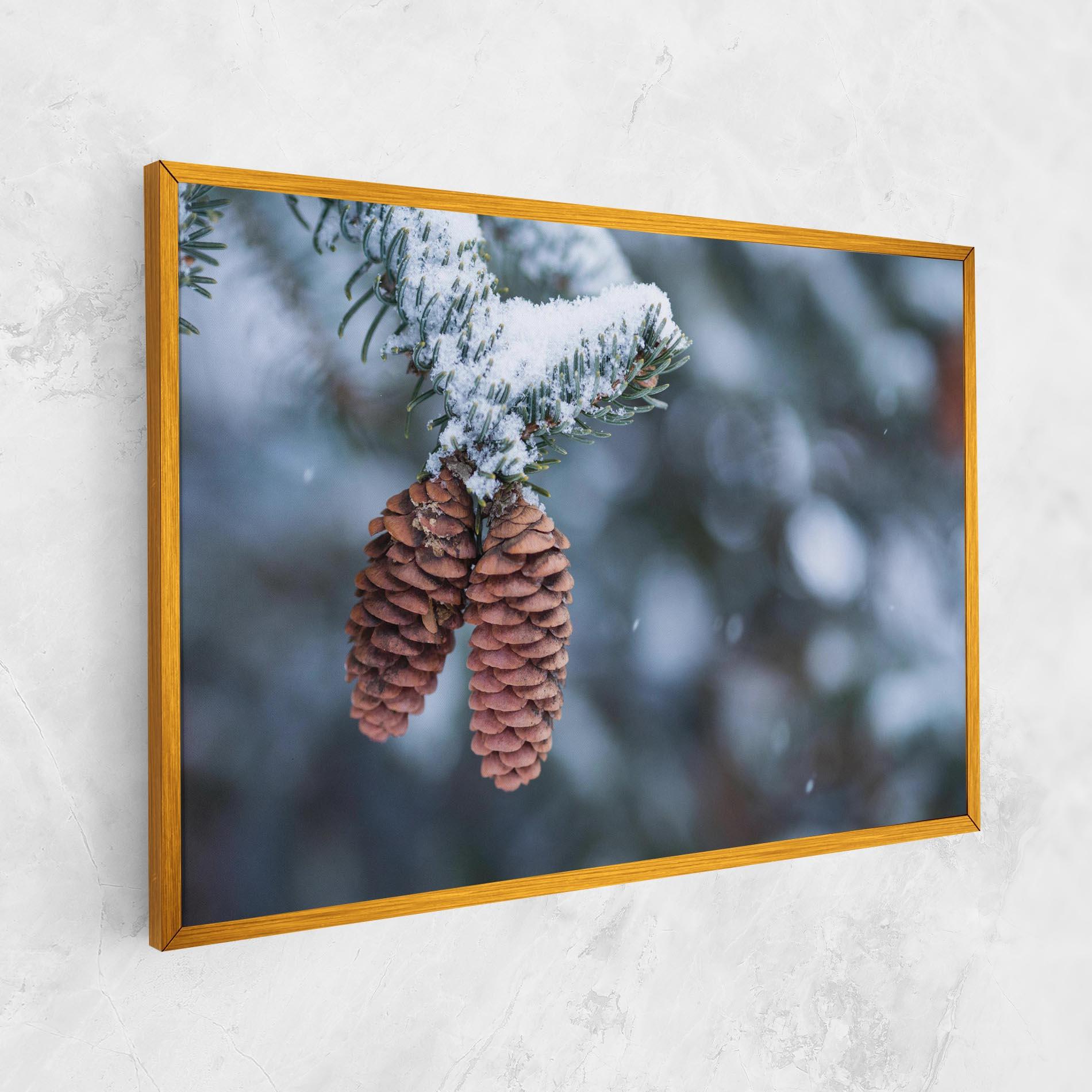 Obraz na Płótnie Winter Cones mockup 1