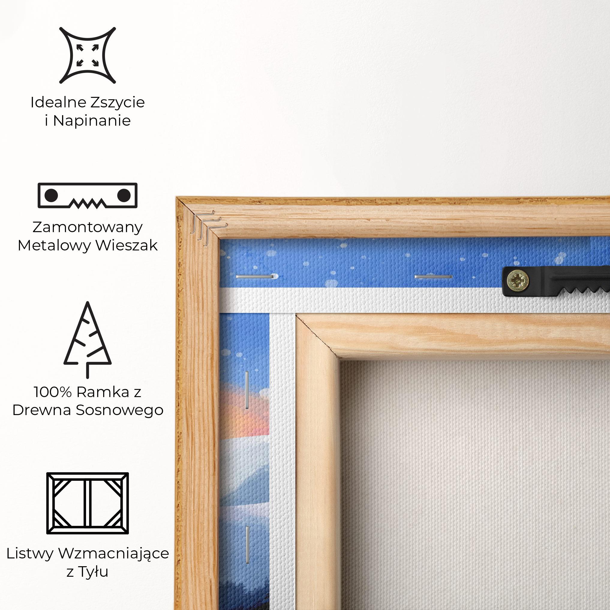 Obraz na Płótnie Mountain Snow Art mockup 5