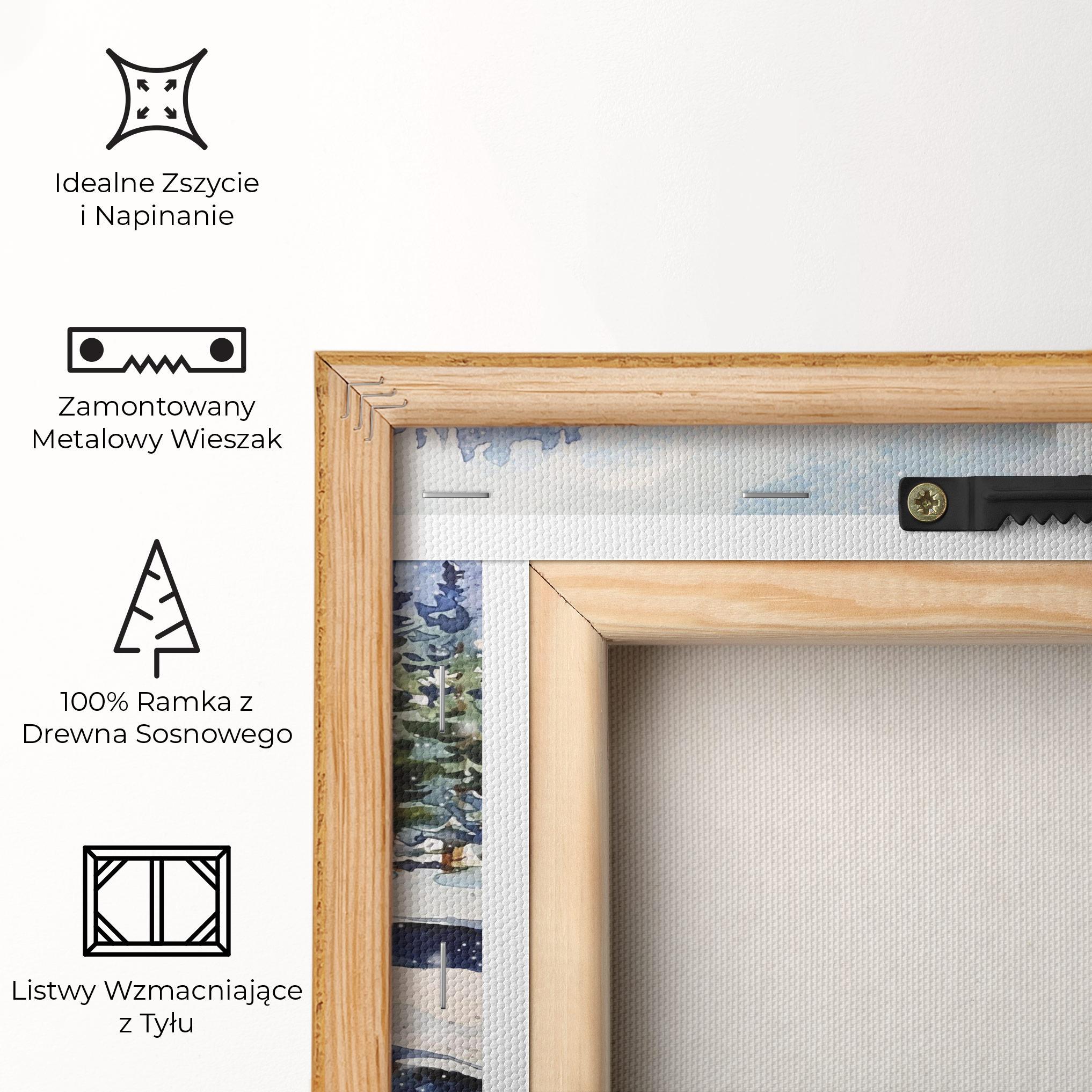 Obraz na Płótnie Winter Painting mockup 5