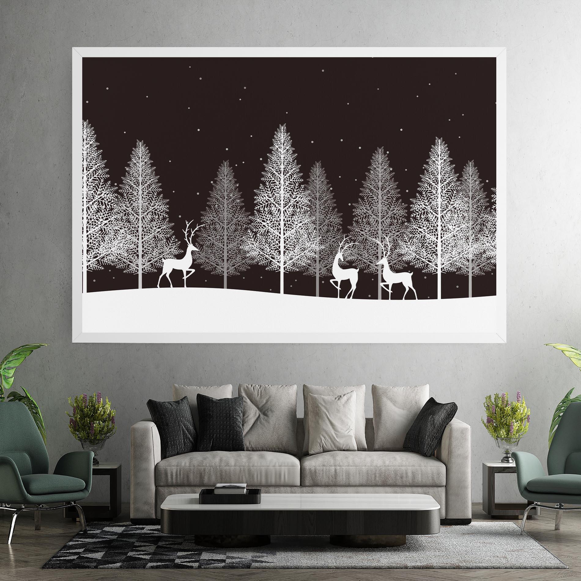 Obraz na Płótnie Brown Sky Winter mockup 7