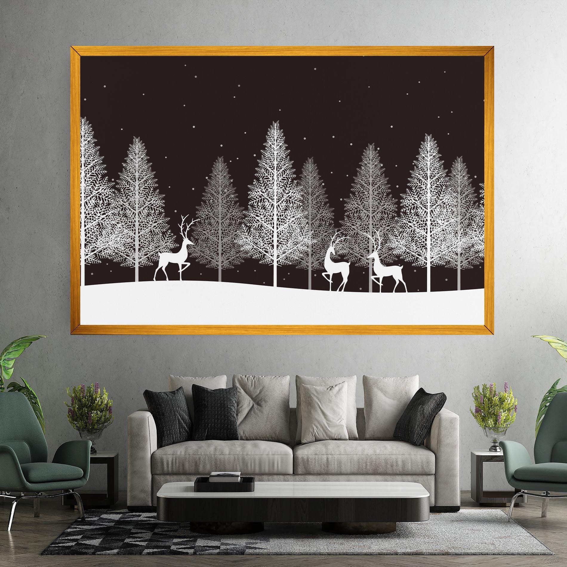 Obraz na Płótnie Brown Sky Winter mockup 7