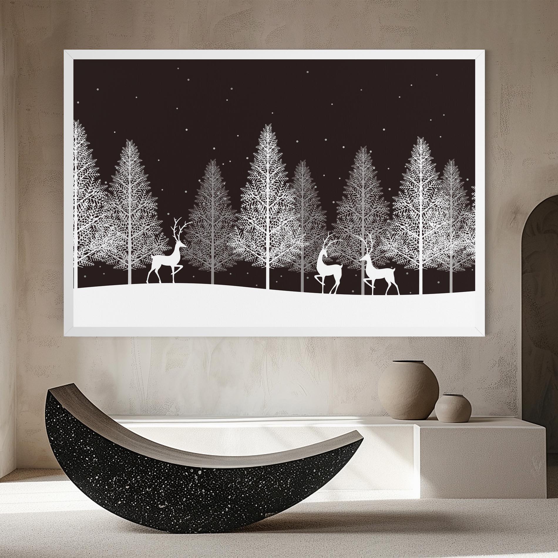 Obraz na Płótnie Brown Sky Winter mockup 8