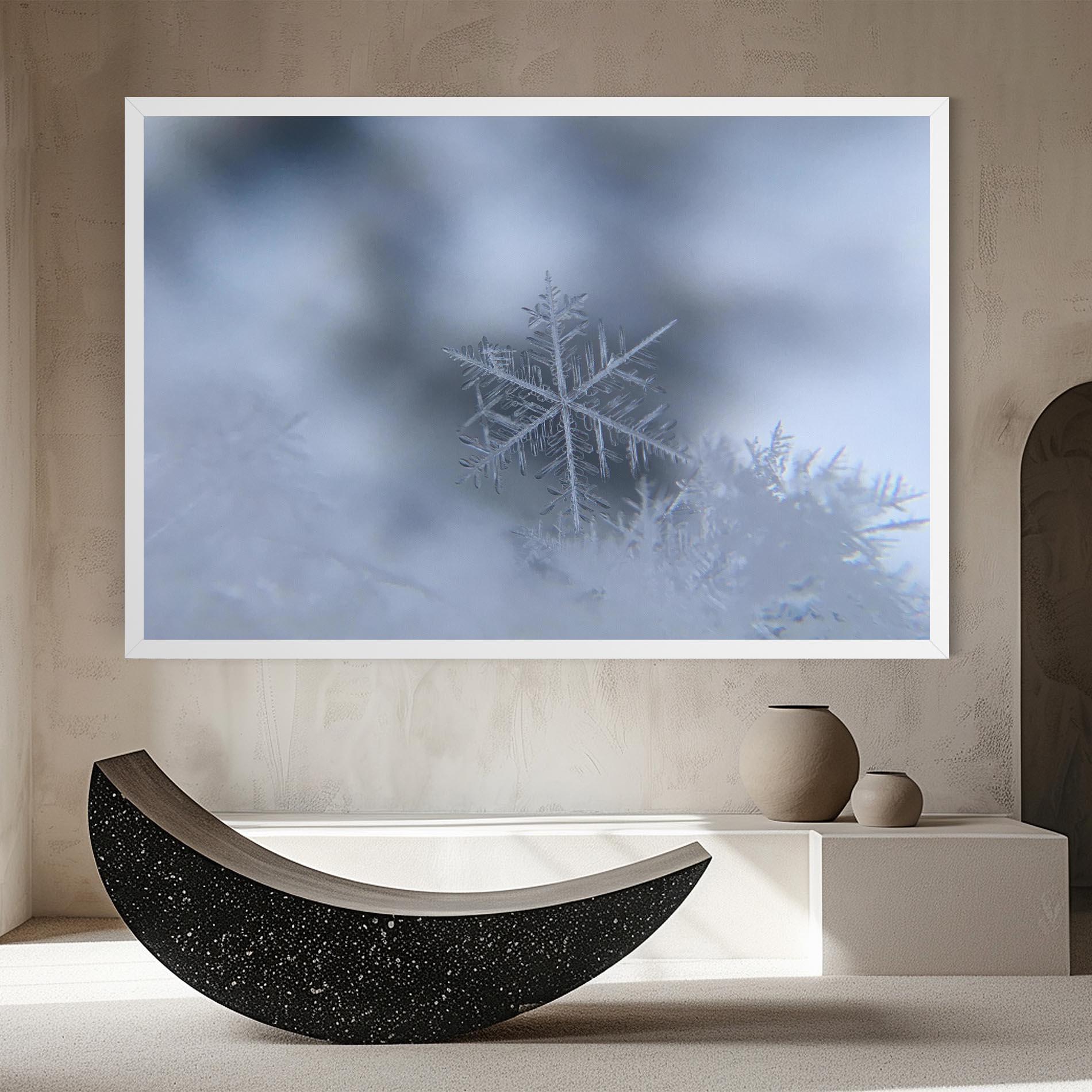 Obraz na Płótnie Pretty Snowflake mockup 8