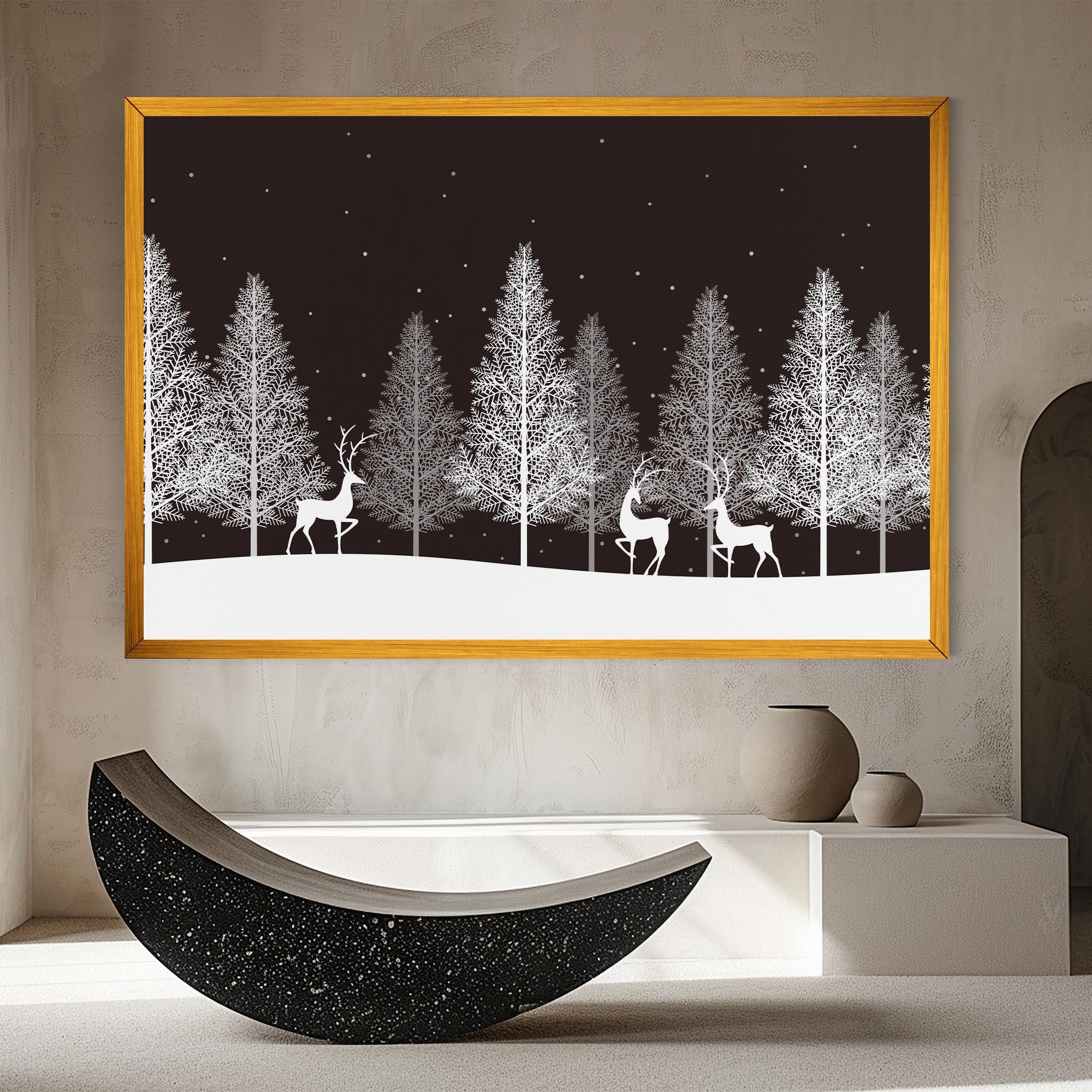 Obraz na Płótnie Brown Sky Winter mockup 8