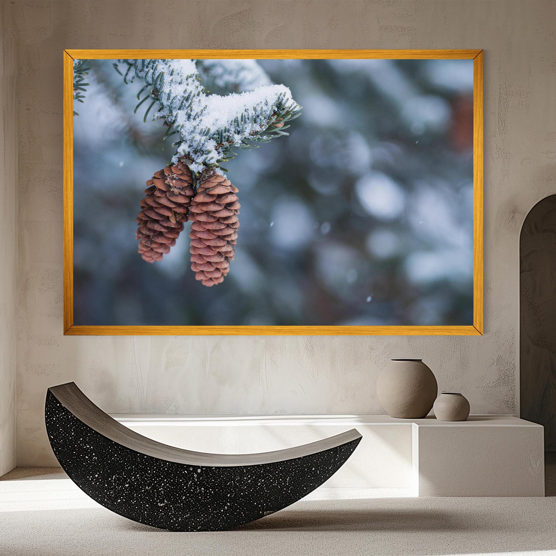 Obraz na Płótnie Winter Cones mockup 8