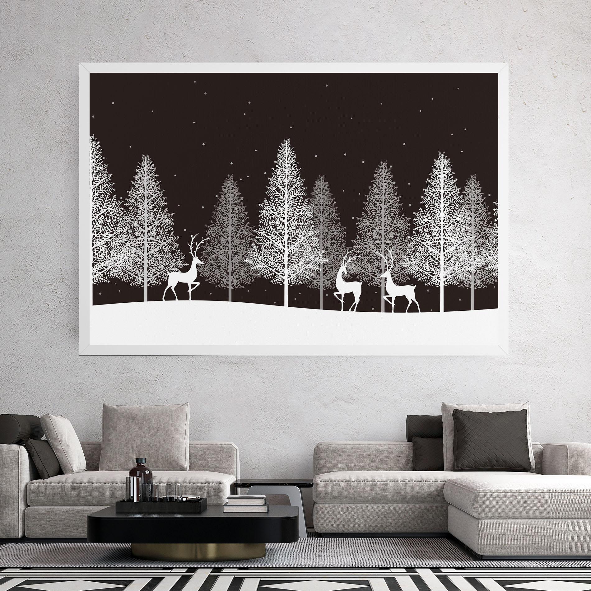 Obraz na Płótnie Brown Sky Winter mockup 2