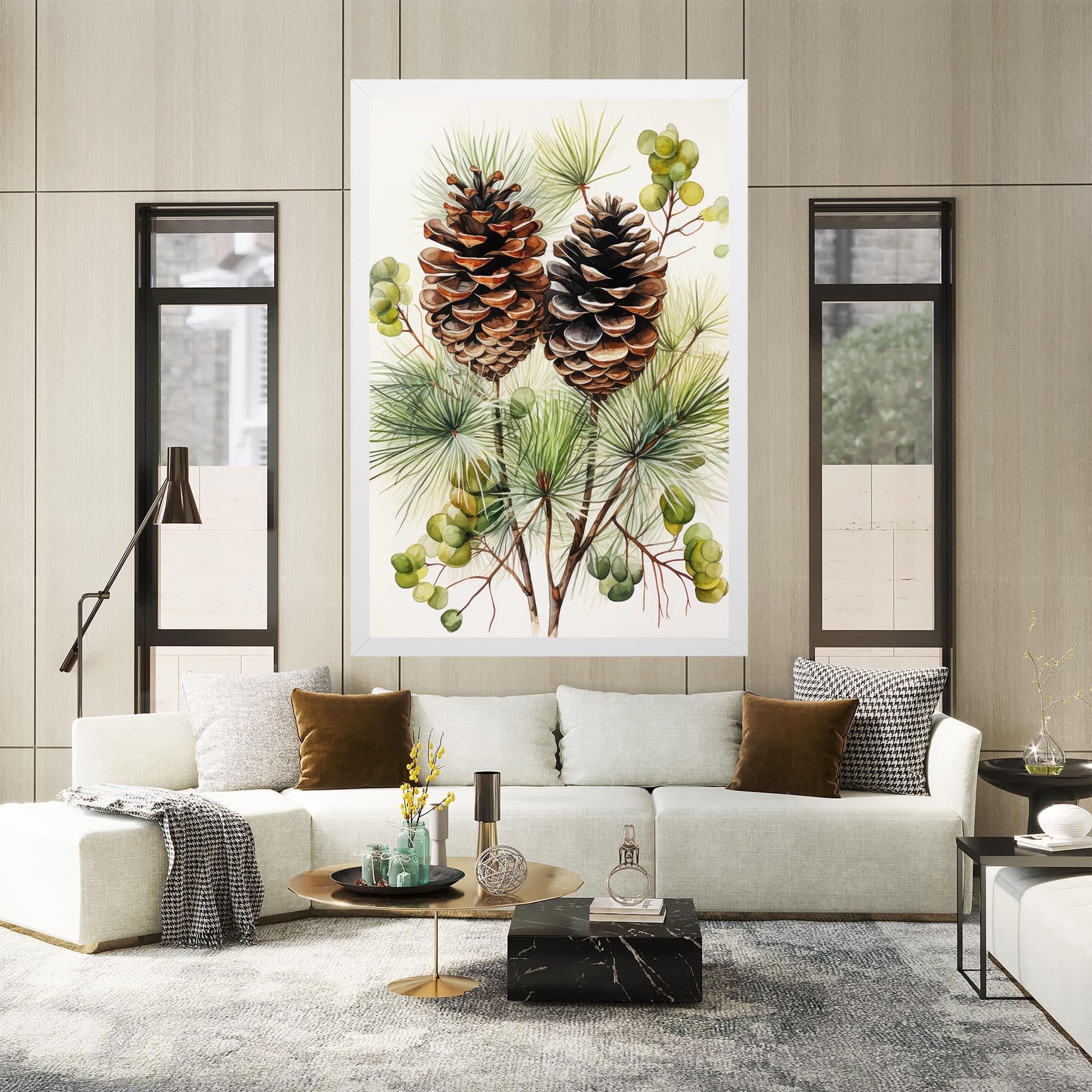 Obraz na Płótnie Brown Cones mockup 2