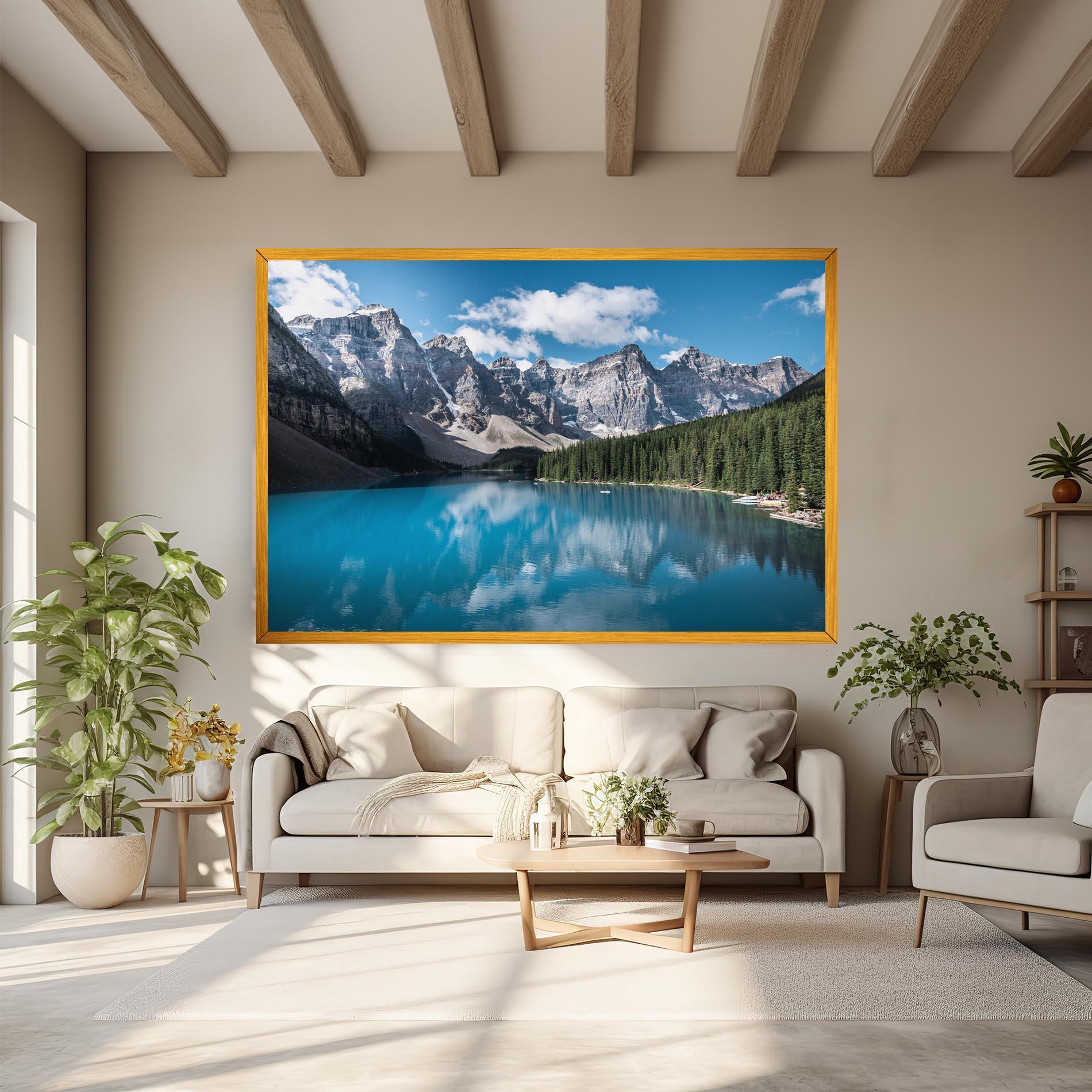 Obraz na Płótnie Beautiful Lake Canada mockup 6