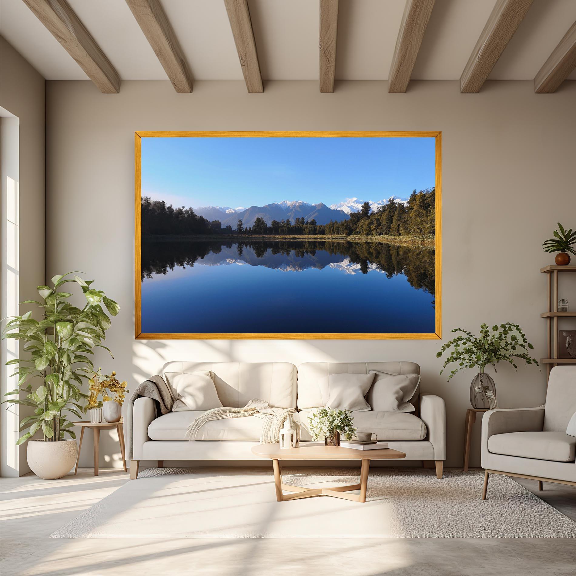 Obraz na Płótnie Forest View Lake mockup 6