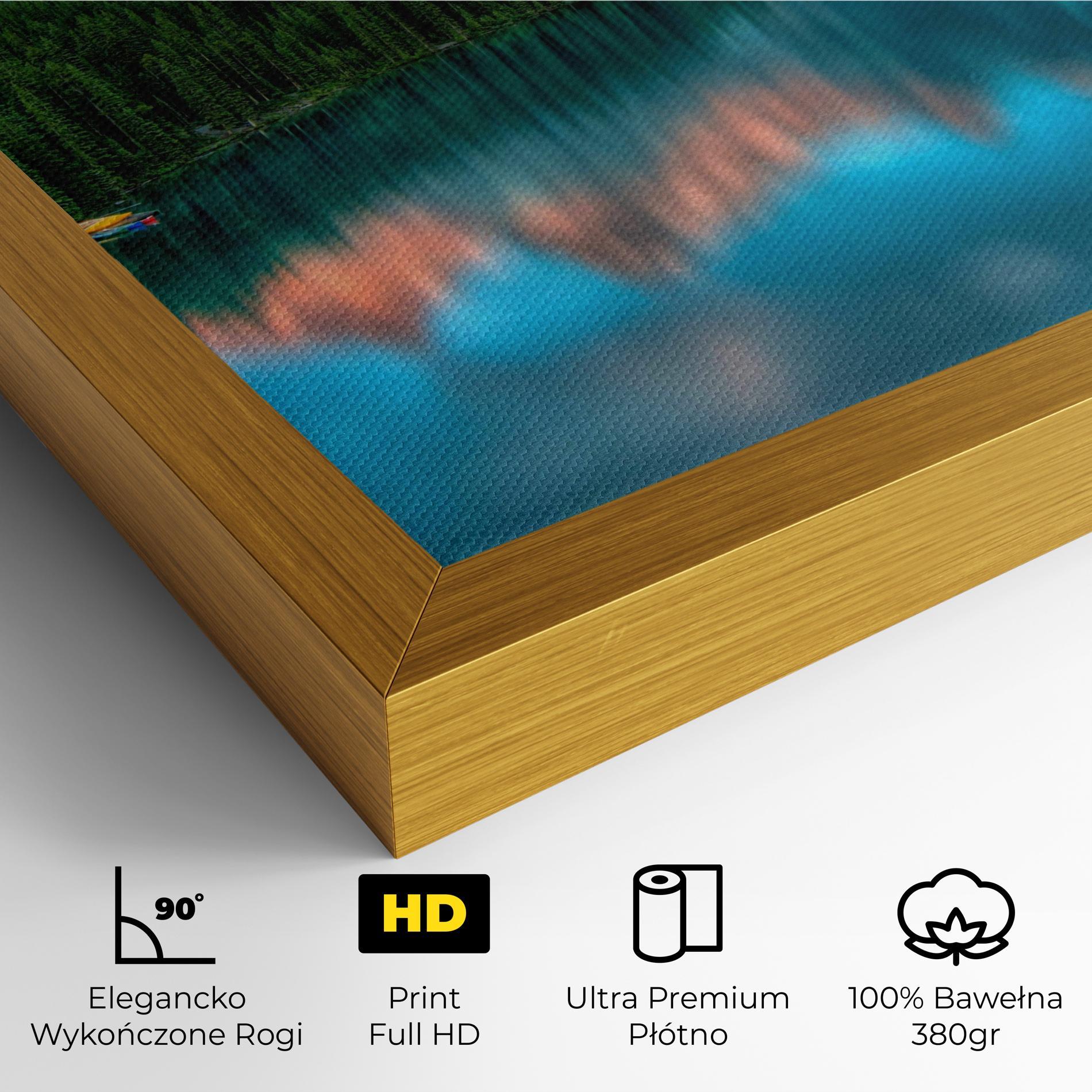 Obraz na Płótnie Beautiful Blue Lake mockup 4