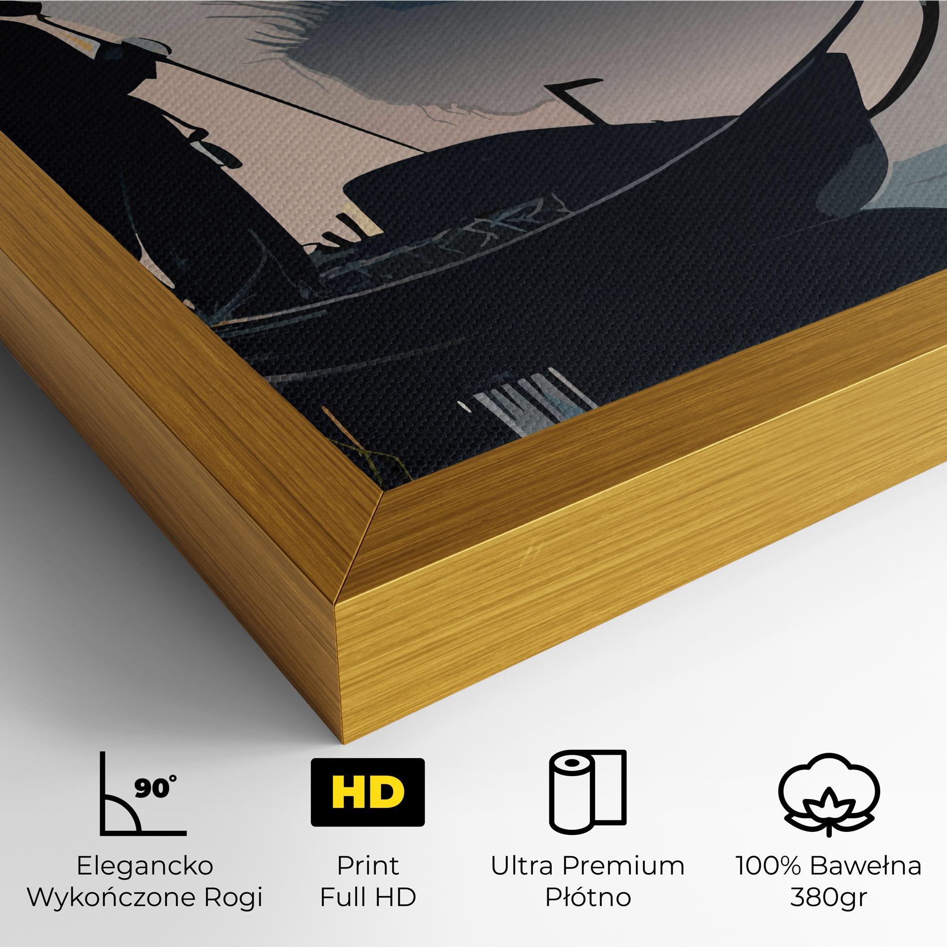 Obraz na Płótnie Japan Lake Man mockup 4