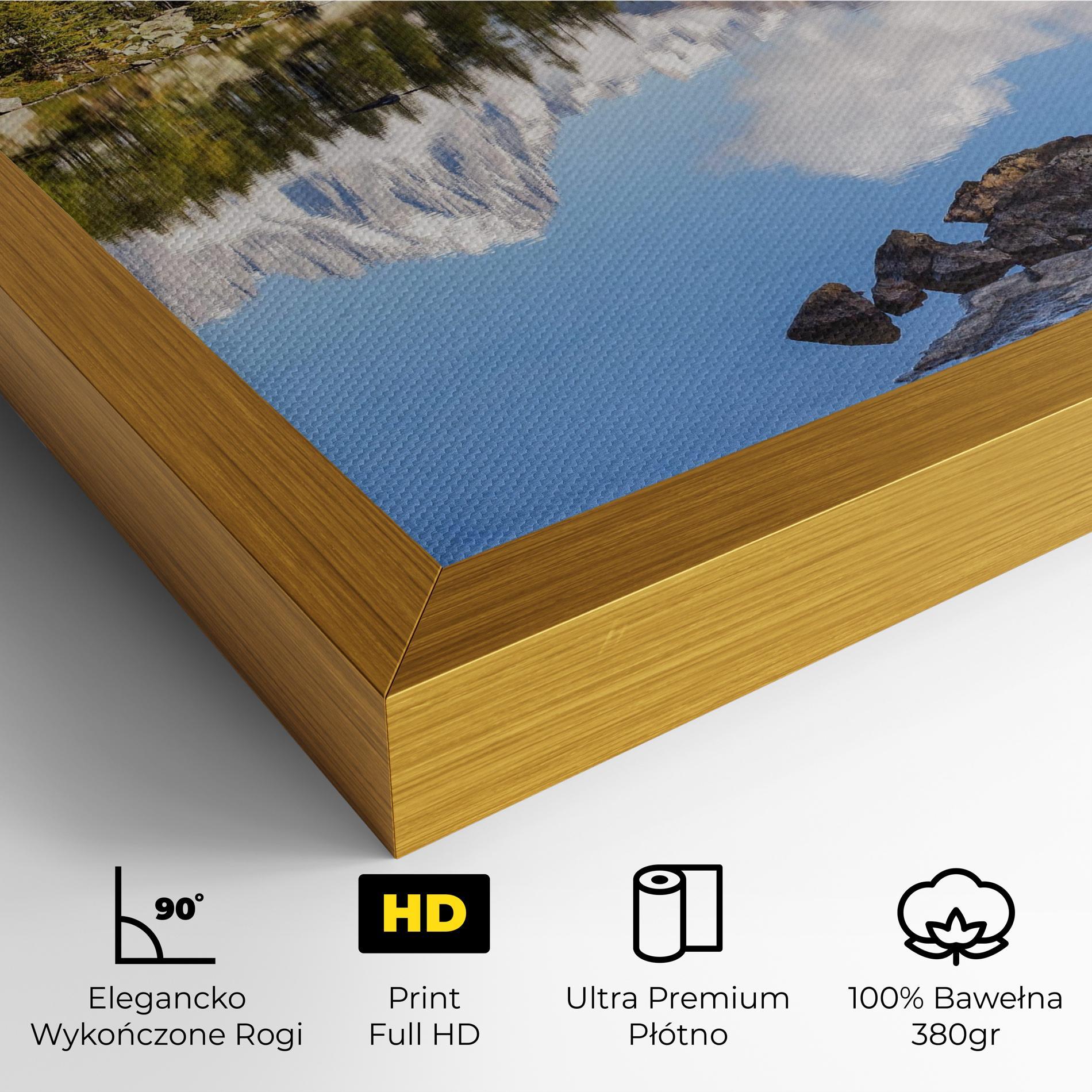 Obraz na Płótnie Mountain Reflection mockup 4