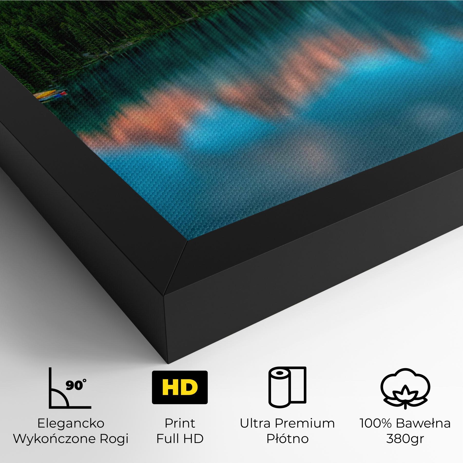 Obraz na Płótnie Beautiful Blue Lake mockup 4