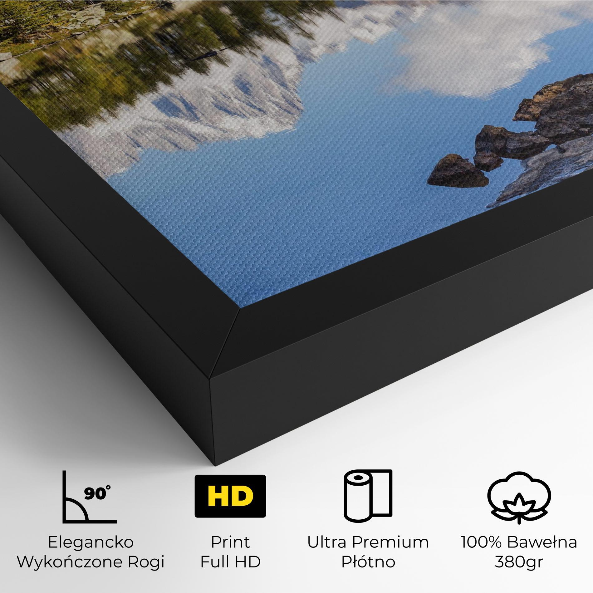 Obraz na Płótnie Mountain Reflection mockup 4