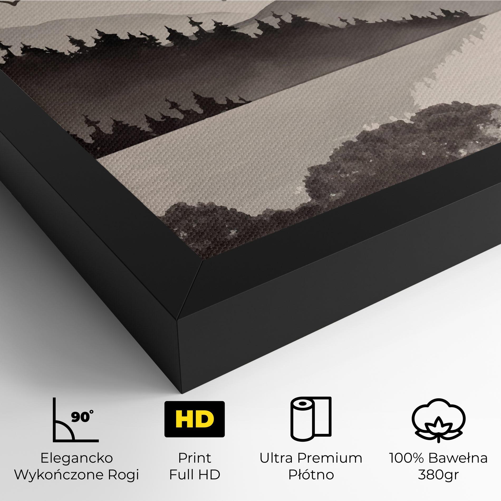 Obraz na Płótnie Red Tree Lake mockup 4