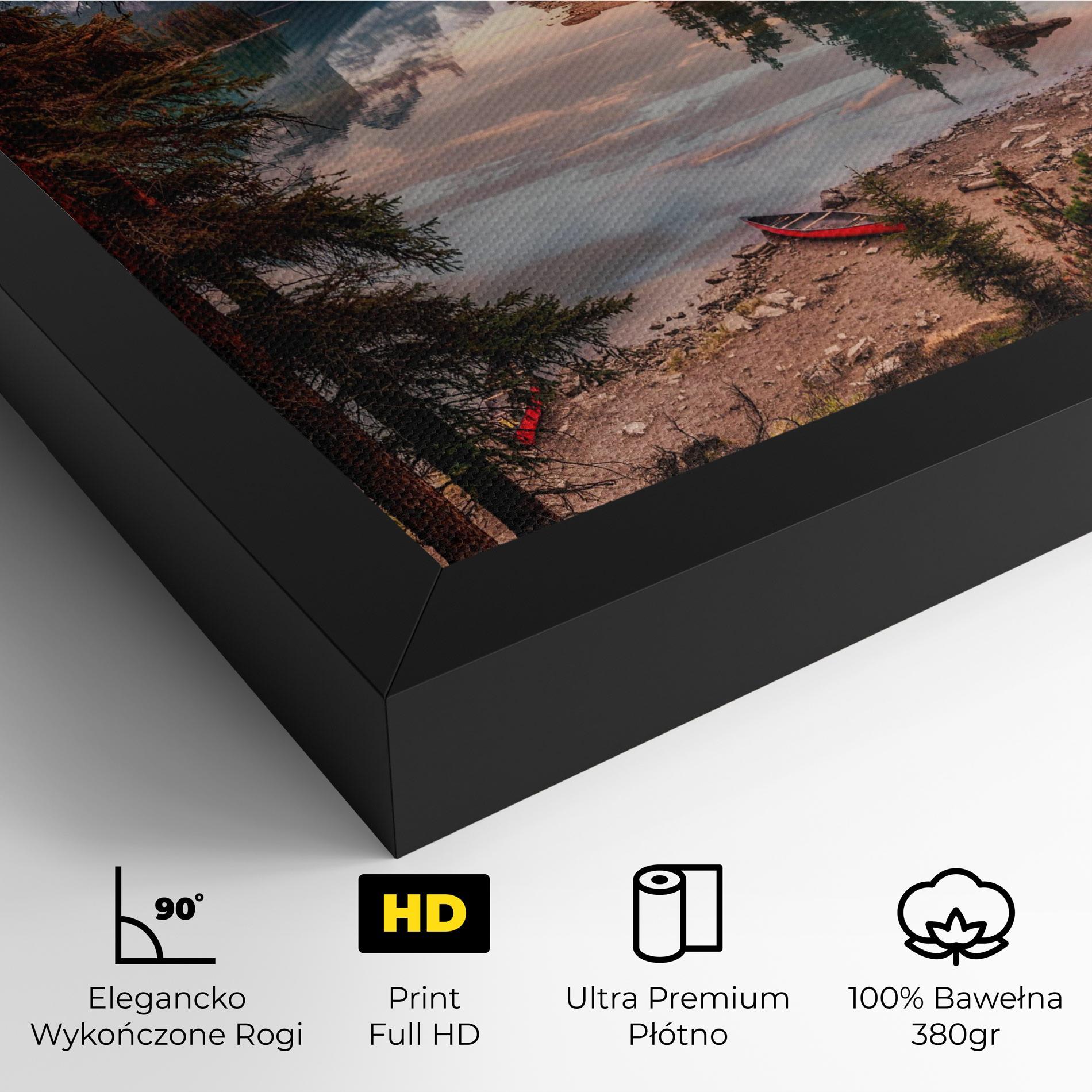 Obraz na Płótnie Sunset Lake View mockup 4