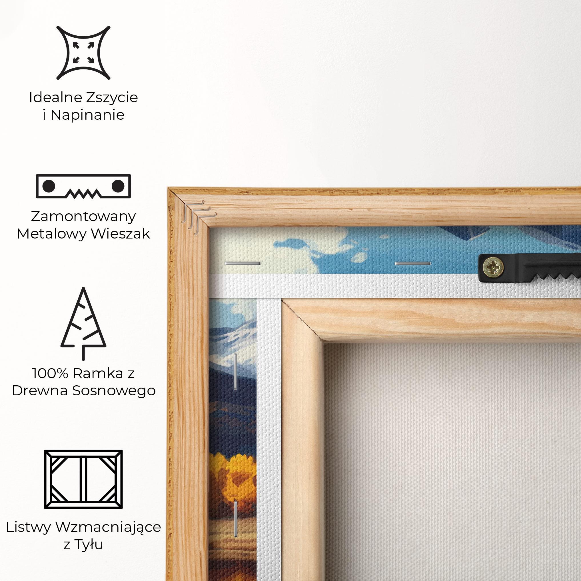 Obraz na Płótnie Lake Autumn View mockup 5