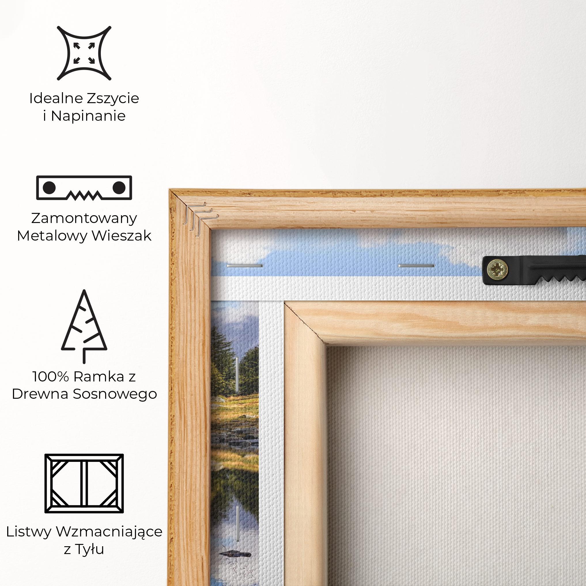 Obraz na Płótnie Mountain Reflection mockup 5