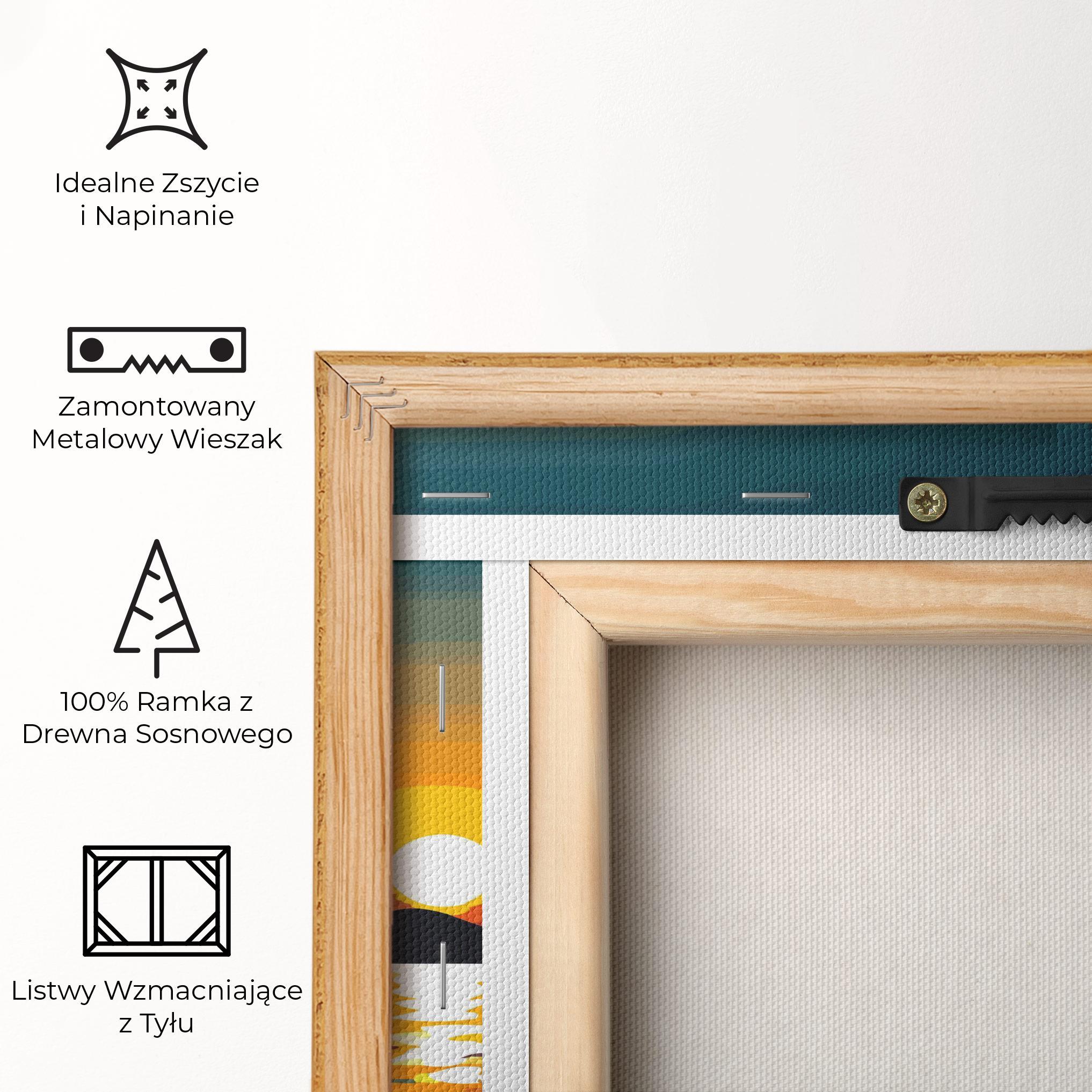 Obraz na Płótnie Sunset Art Lake mockup 5