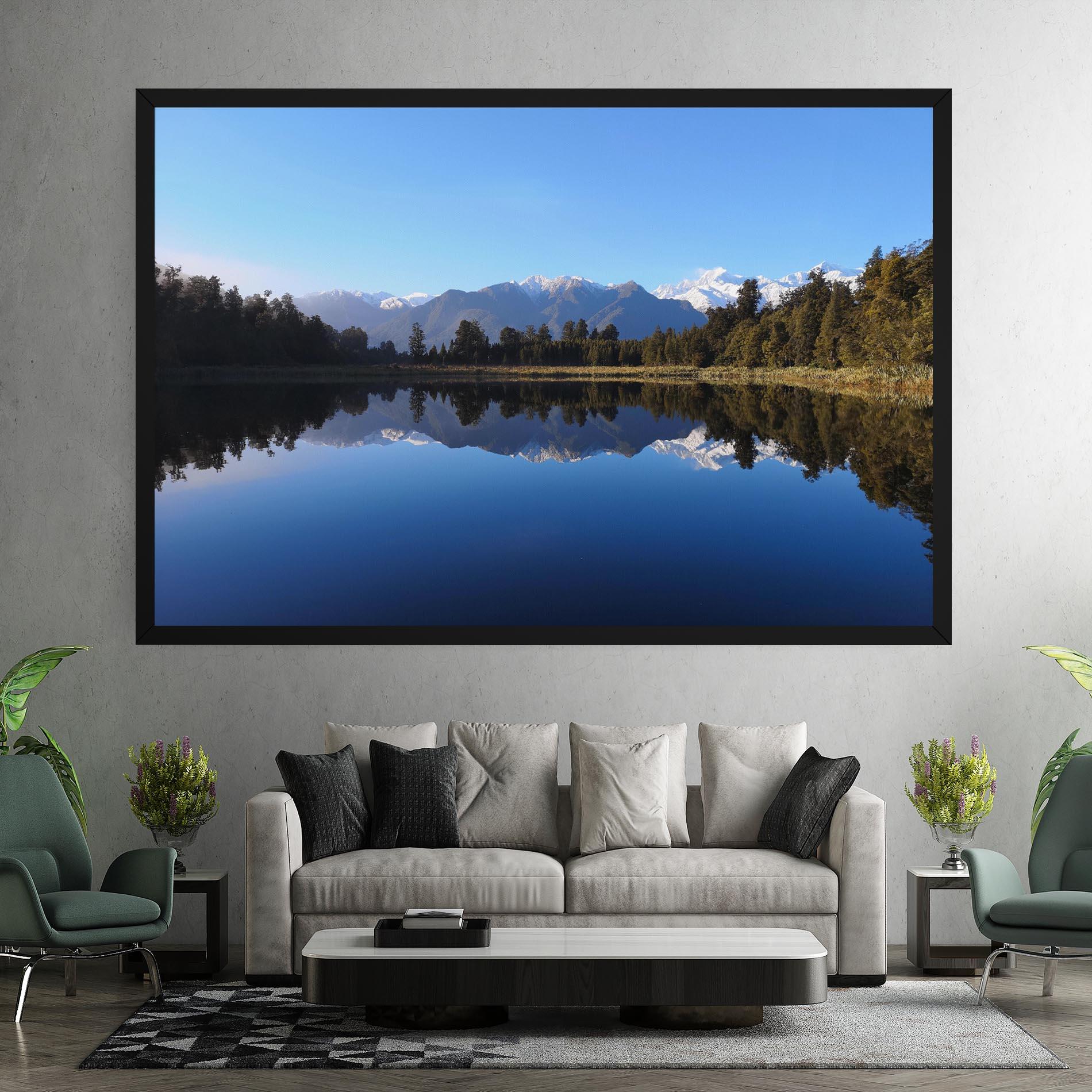 Obraz na Płótnie Forest View Lake mockup 7