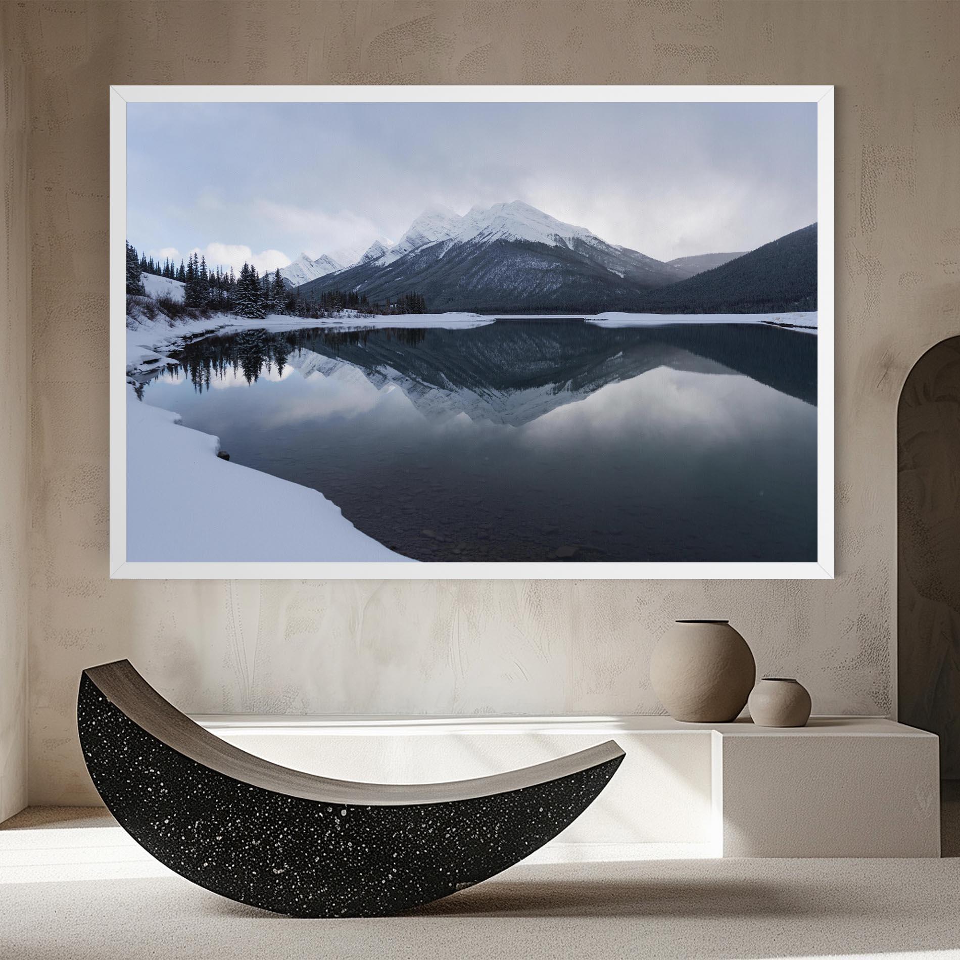 Obraz na Płótnie Grey Lake mockup 8