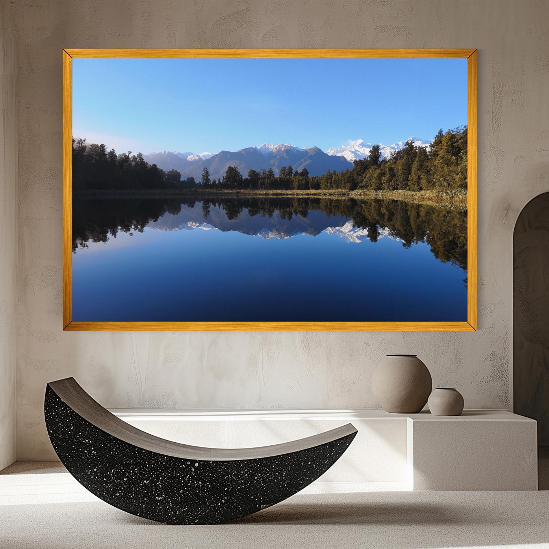 Obraz na Płótnie Forest View Lake mockup 8