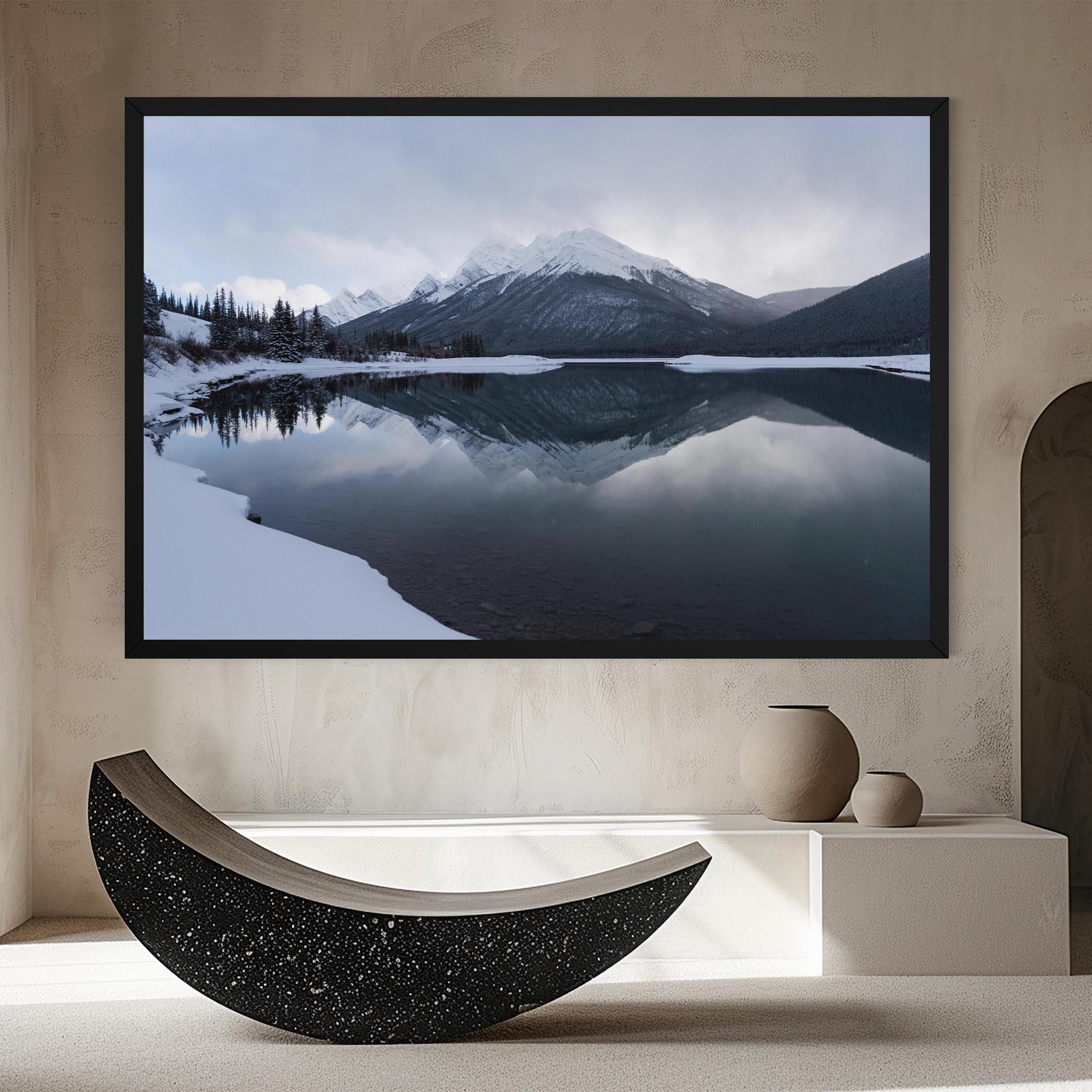 Obraz na Płótnie Grey Lake mockup 8