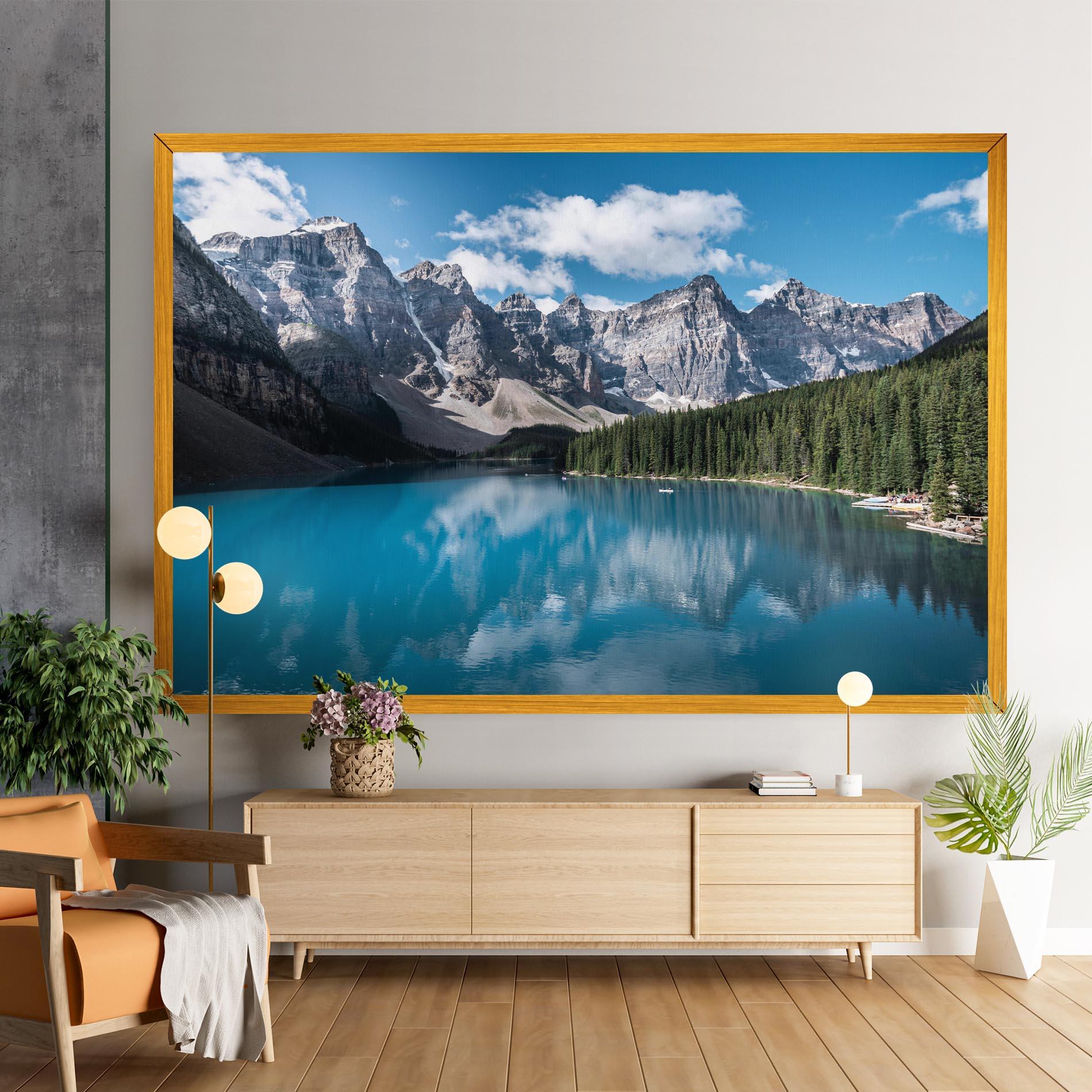 Obraz na Płótnie Beautiful Lake Canada mockup 9
