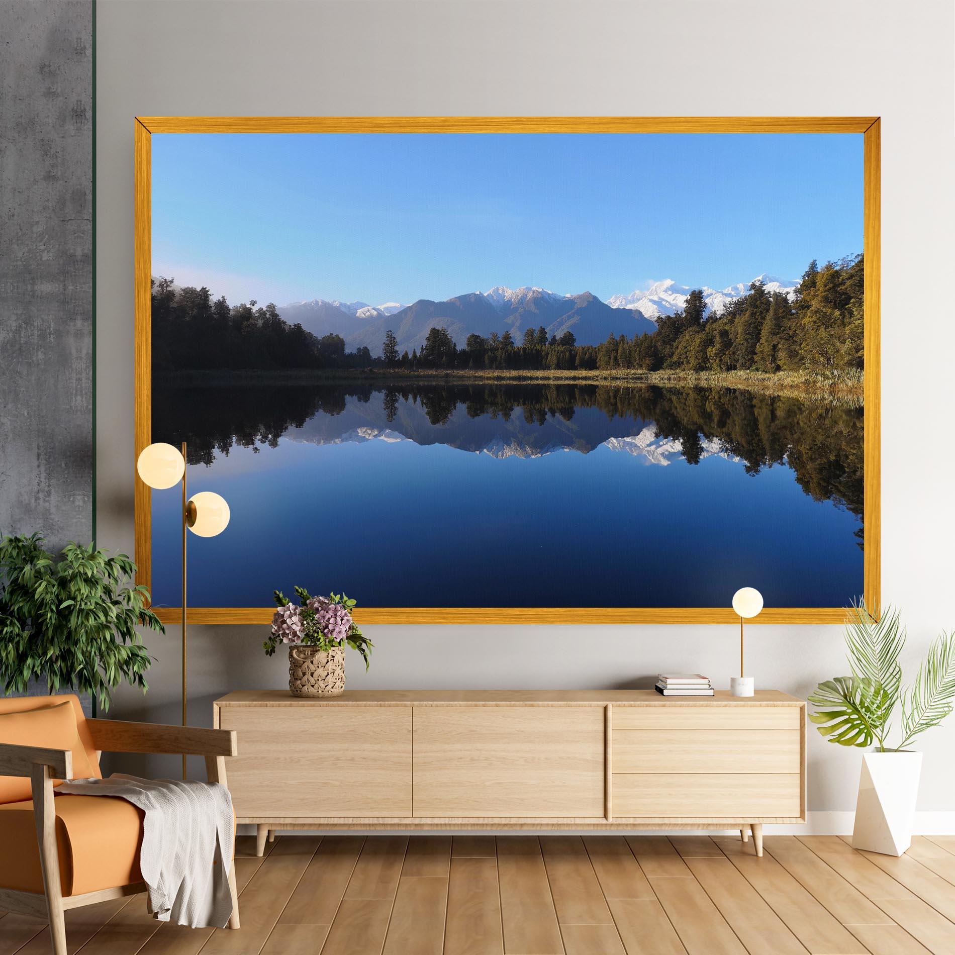 Obraz na Płótnie Forest View Lake mockup 9