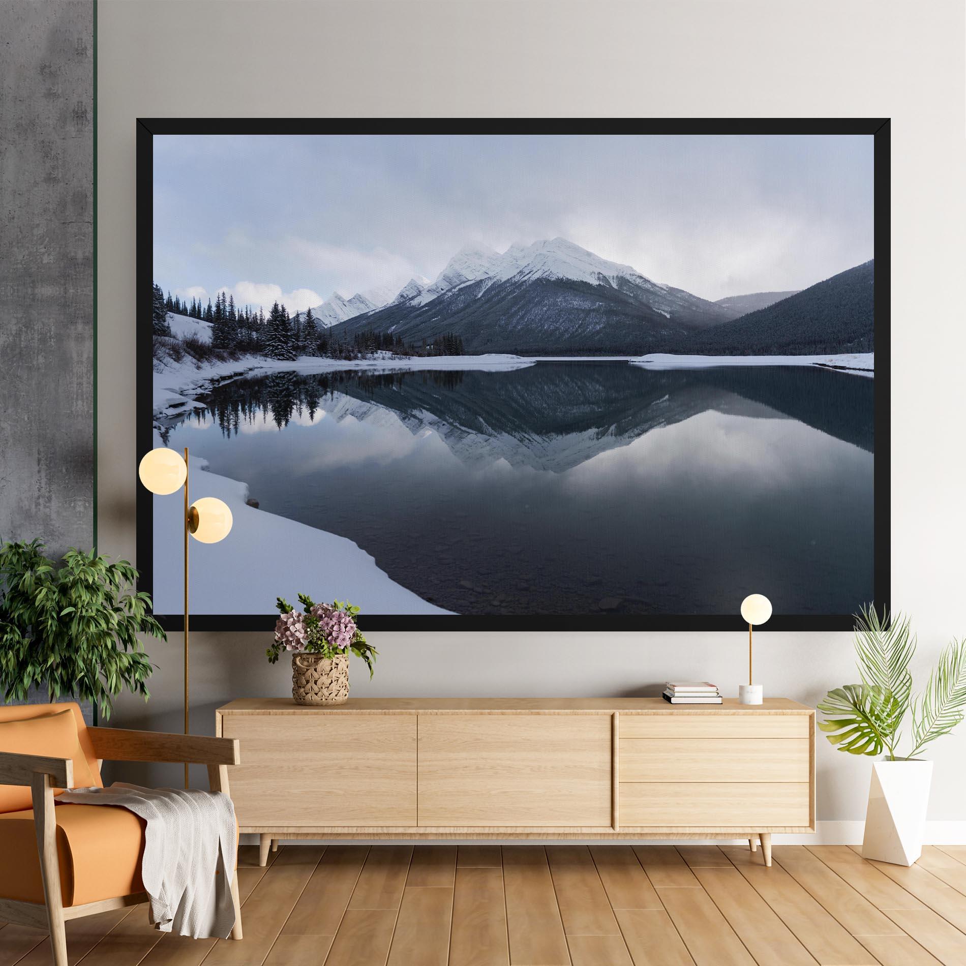 Obraz na Płótnie Grey Lake mockup 9