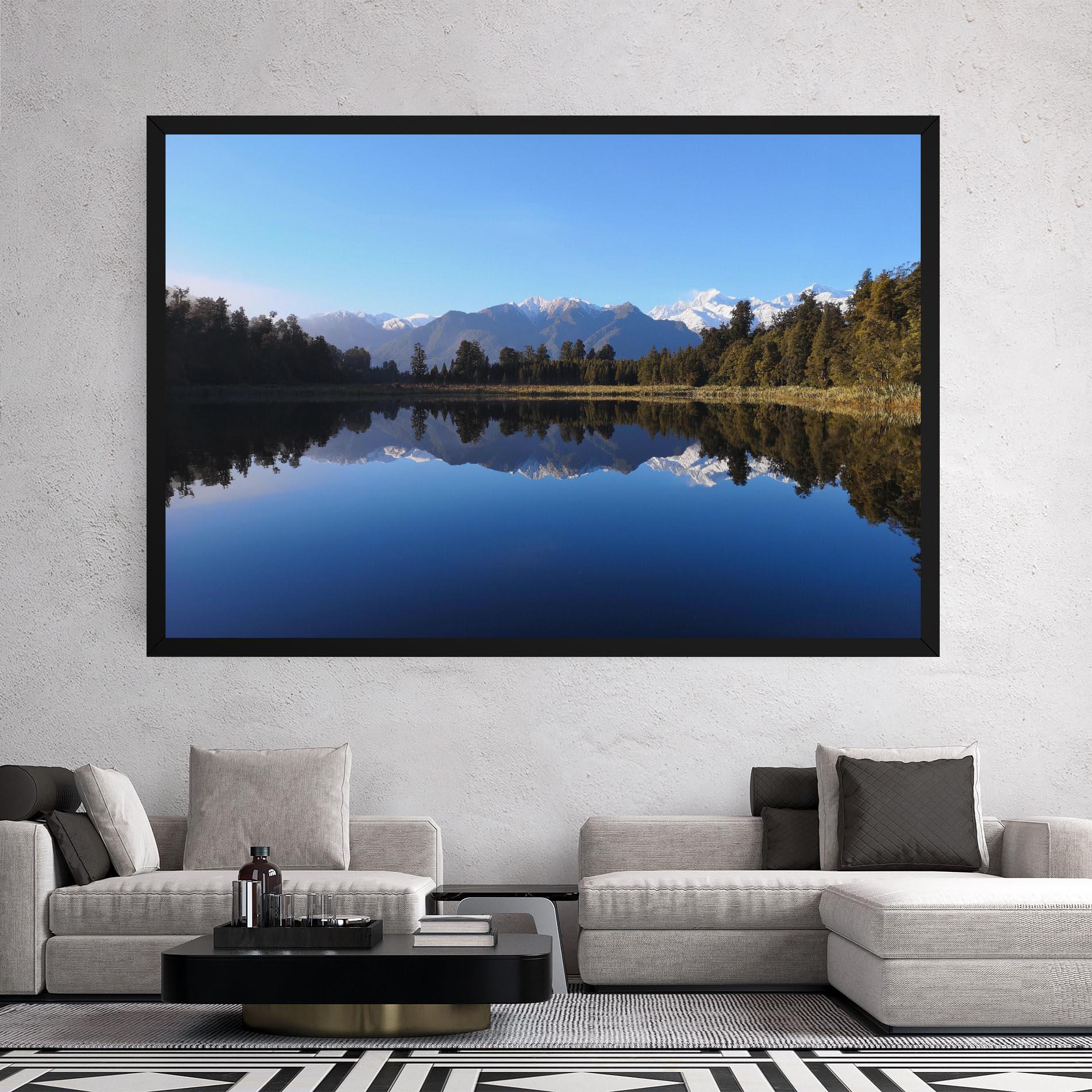 Obraz na Płótnie Forest View Lake mockup 2