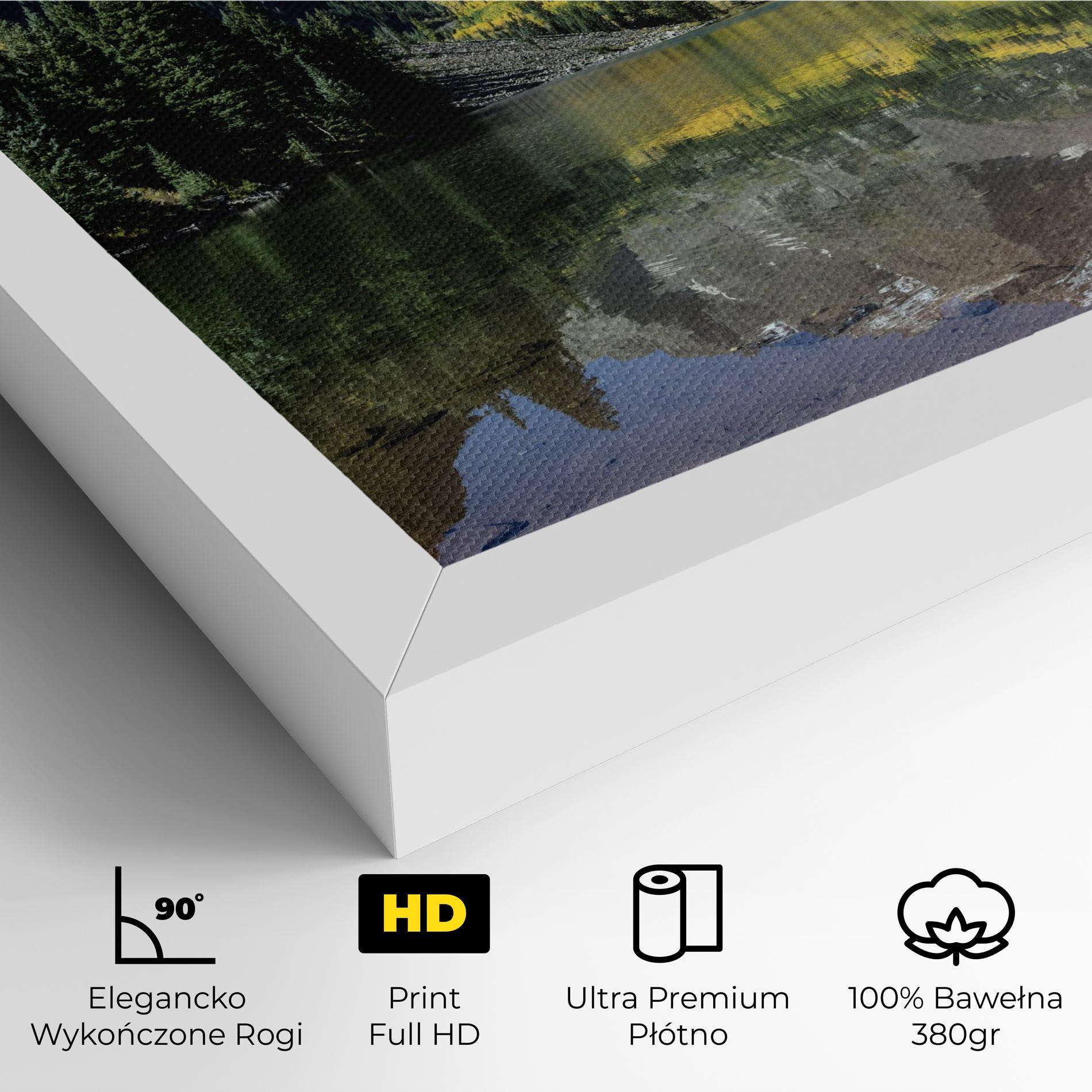 Obraz na Płótnie Lake Green Mountain mockup 4