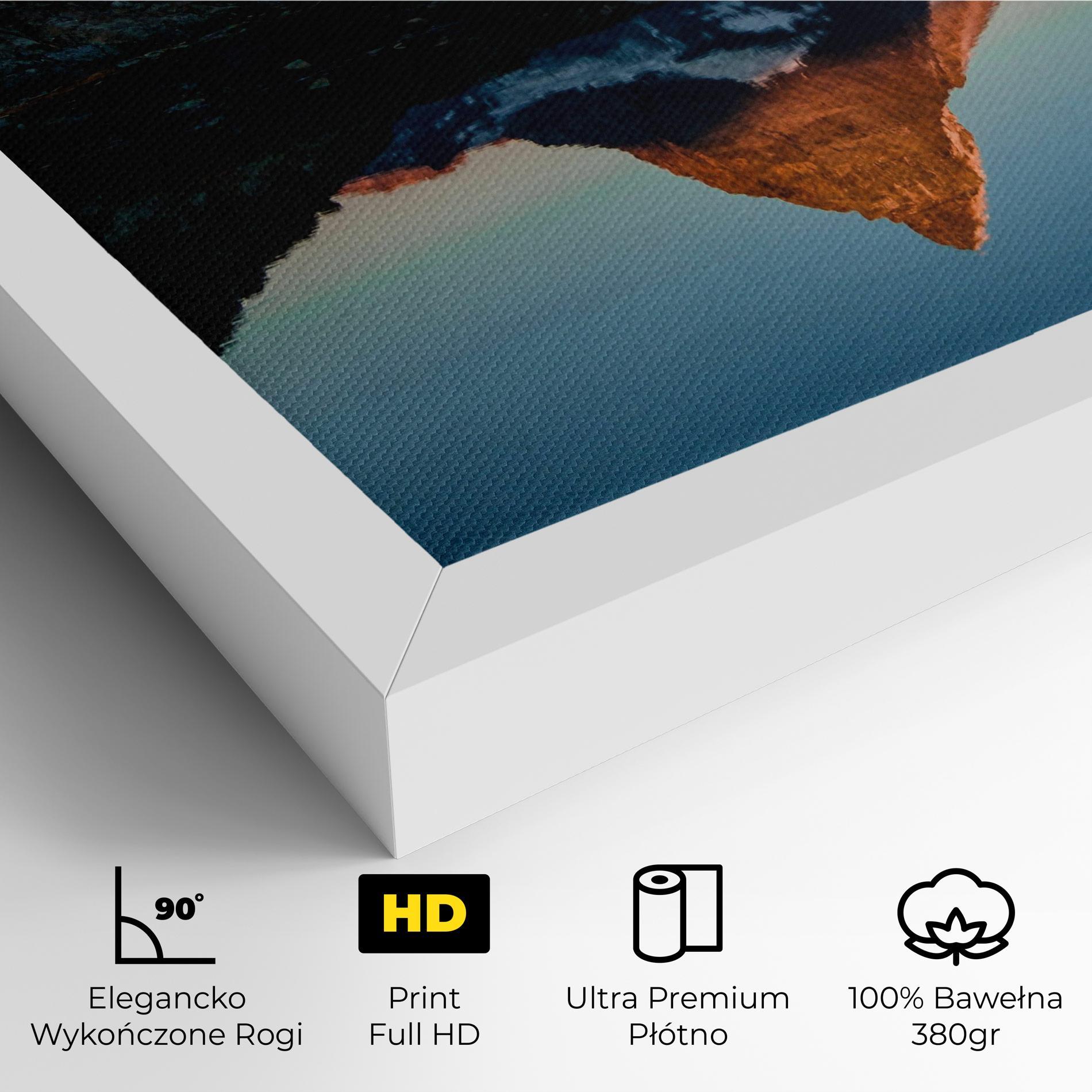 Obraz na Płótnie Mirror Mountain mockup 4