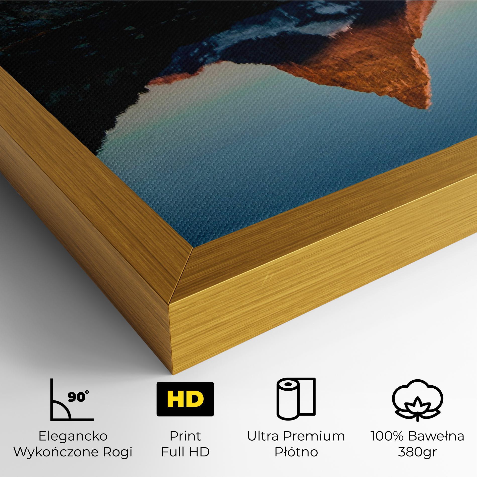 Obraz na Płótnie Mirror Mountain mockup 4