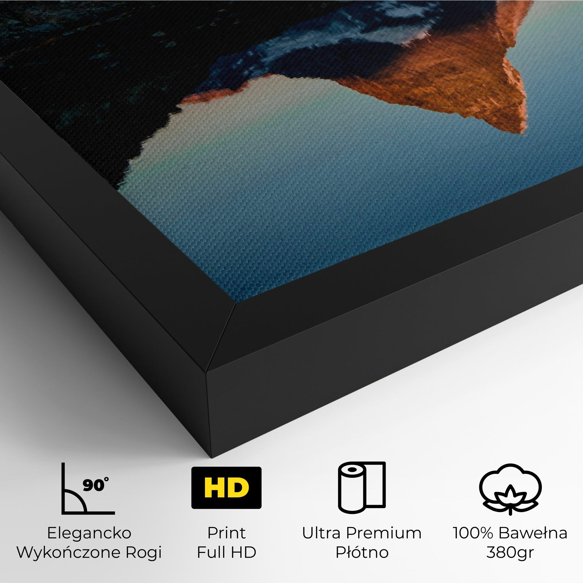 Obraz na Płótnie Mirror Mountain mockup 4