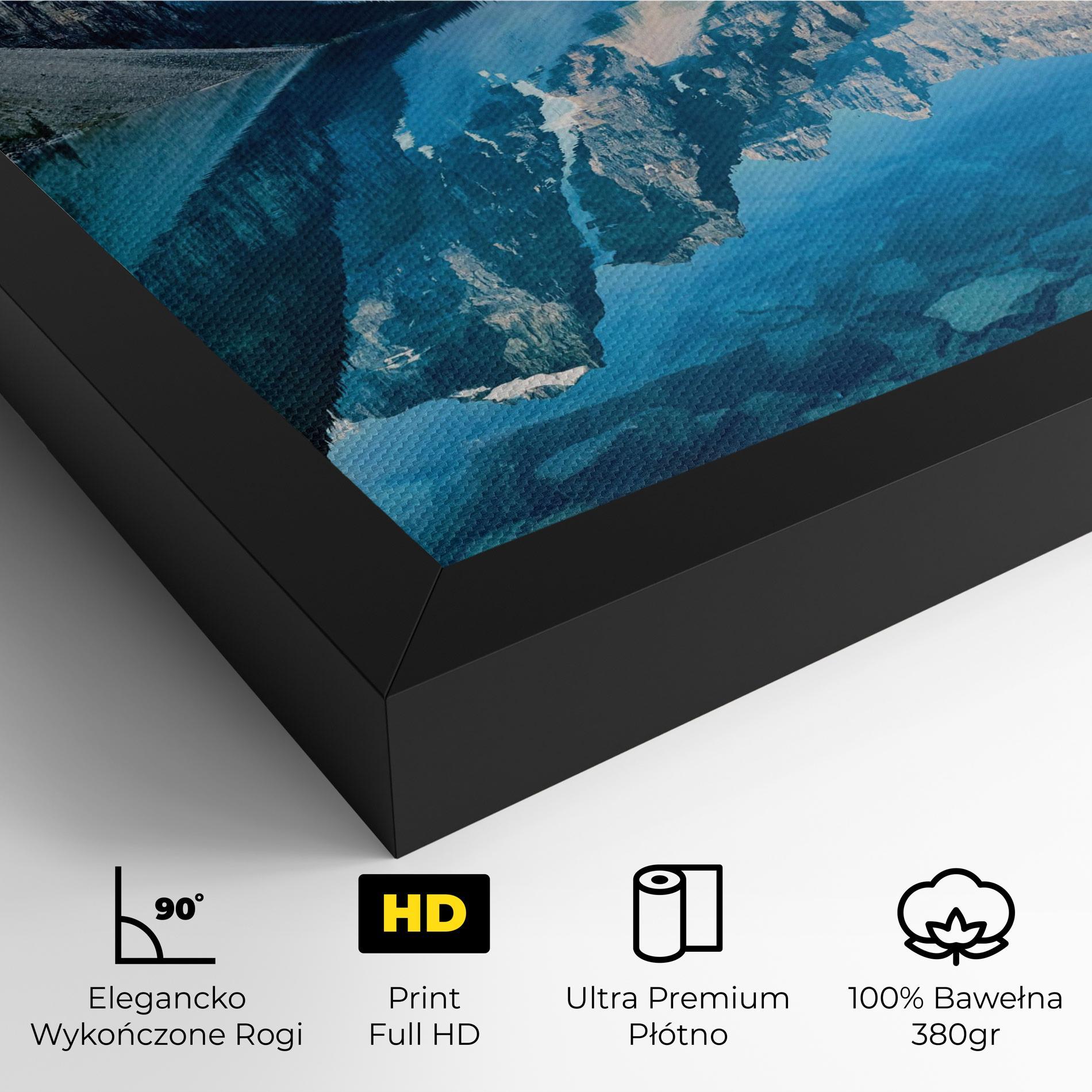 Obraz na Płótnie Mountain Crystal Lake mockup 4