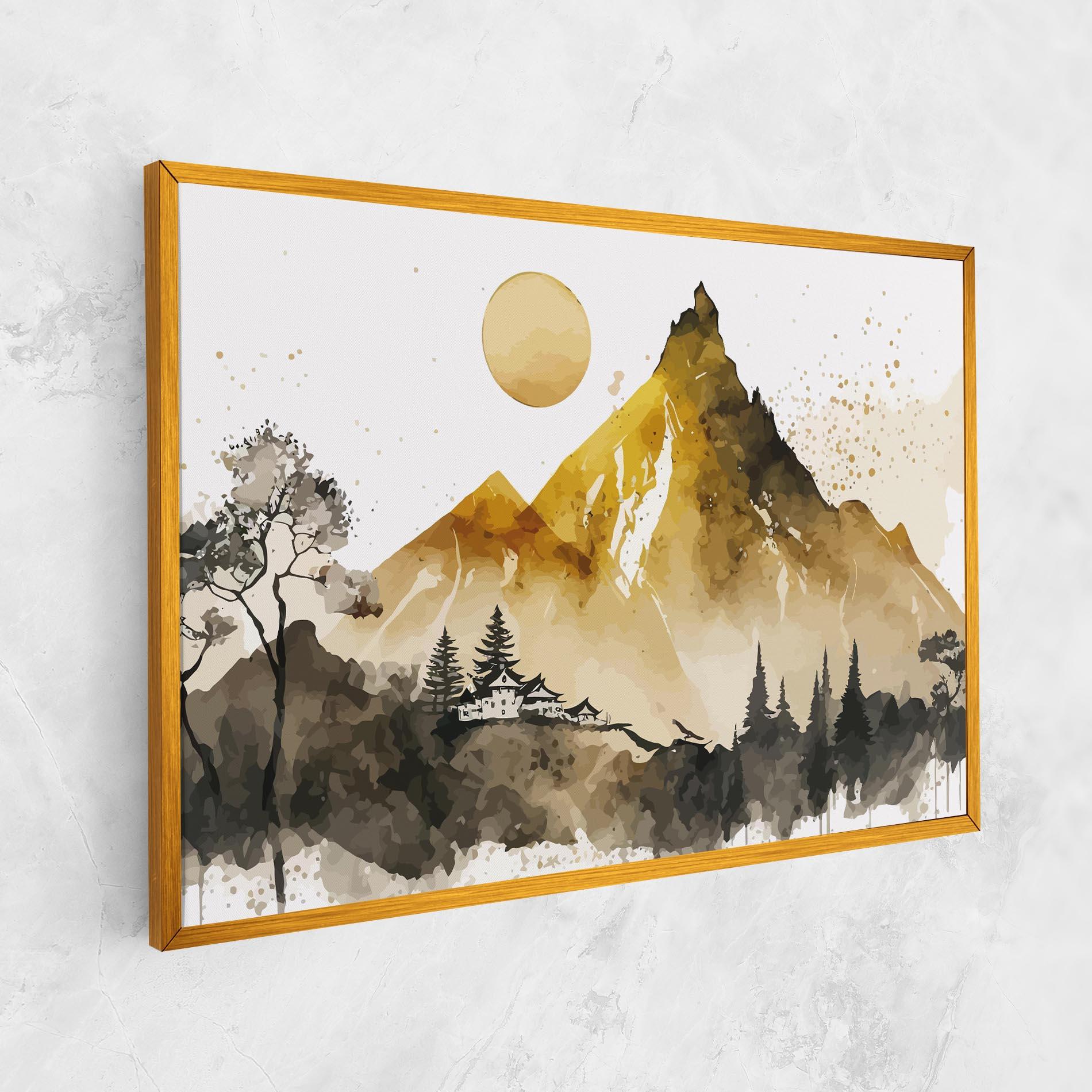 Obraz na Płótnie Gold Mountain Art mockup 1